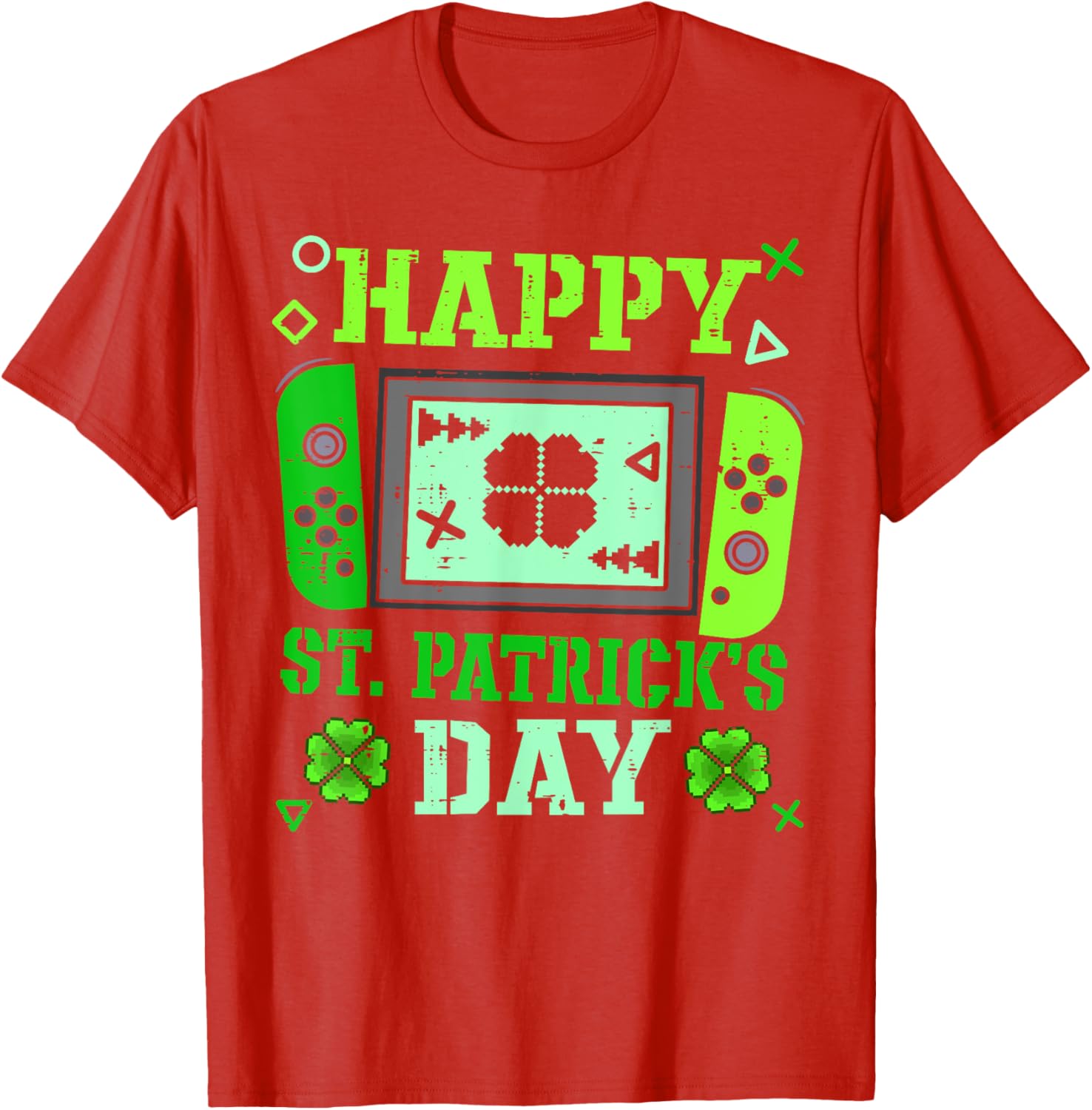Happy St Patrick's Day Lucky Gamer T-Shirt for Boys and Men - 9