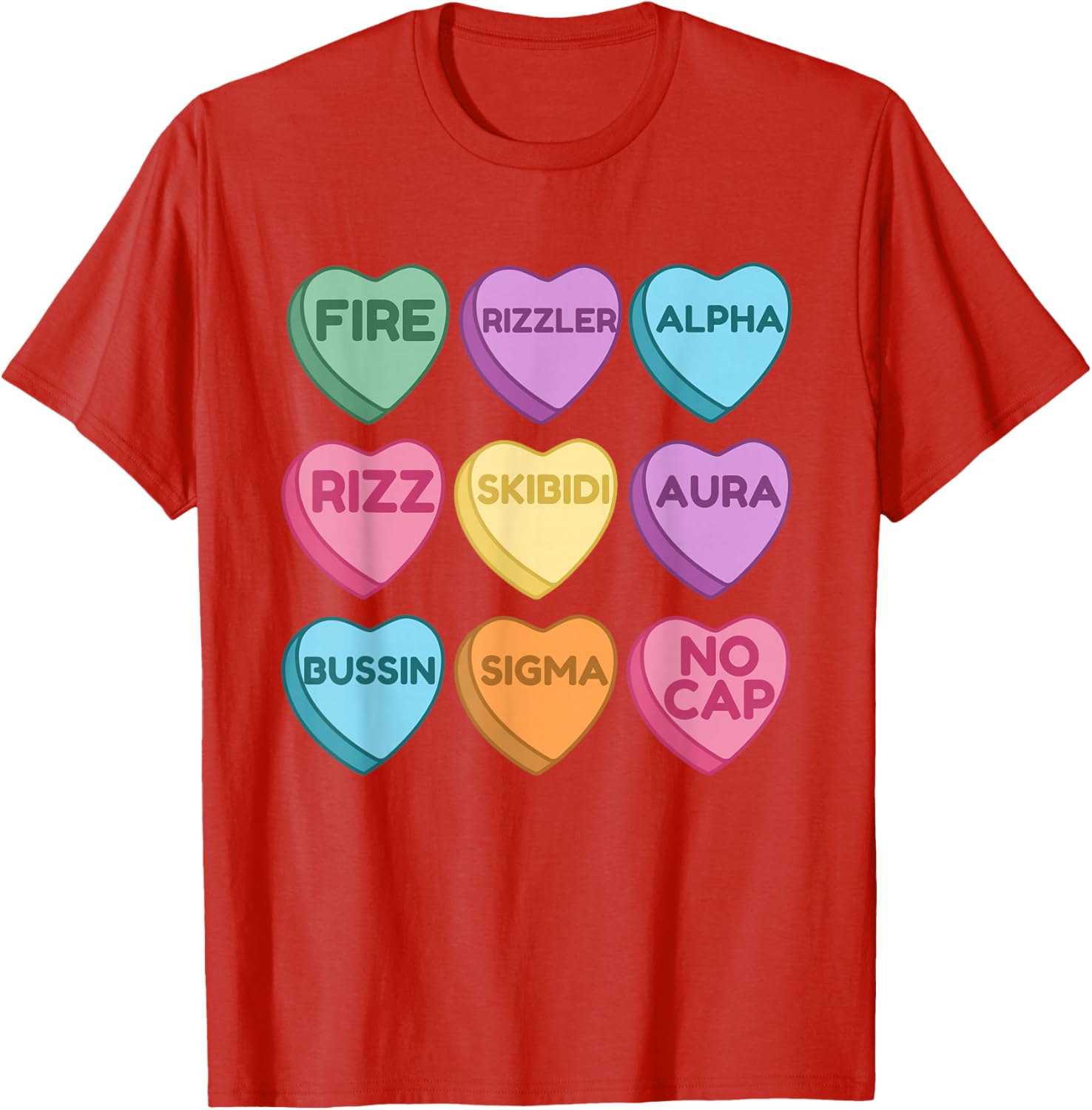 Skibidi Valentine's Day Funny Rizz T-Shirt for Trendy Love Birds - 10