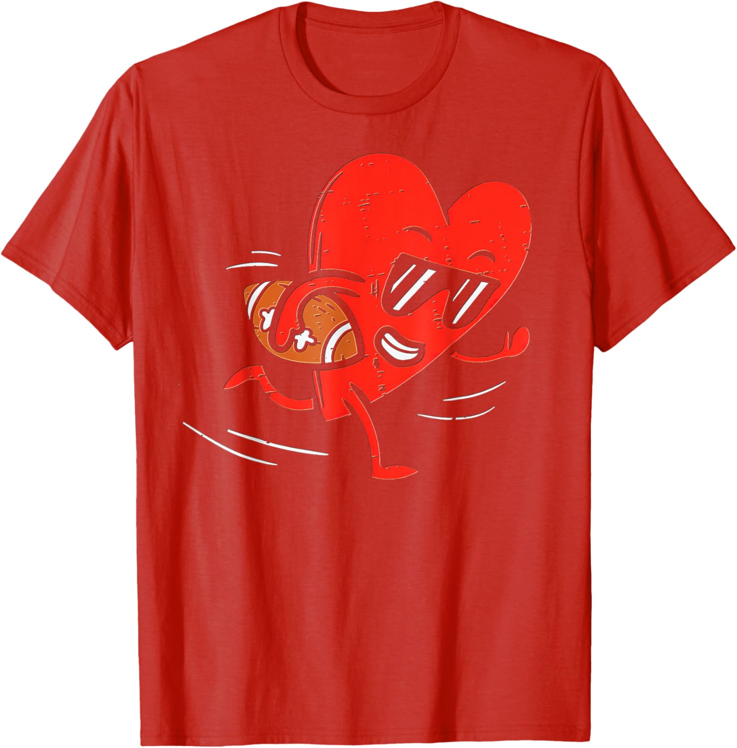 Heart Football Valentines Day T-Shirt for Boys - Perfect Sports Gift - 12
