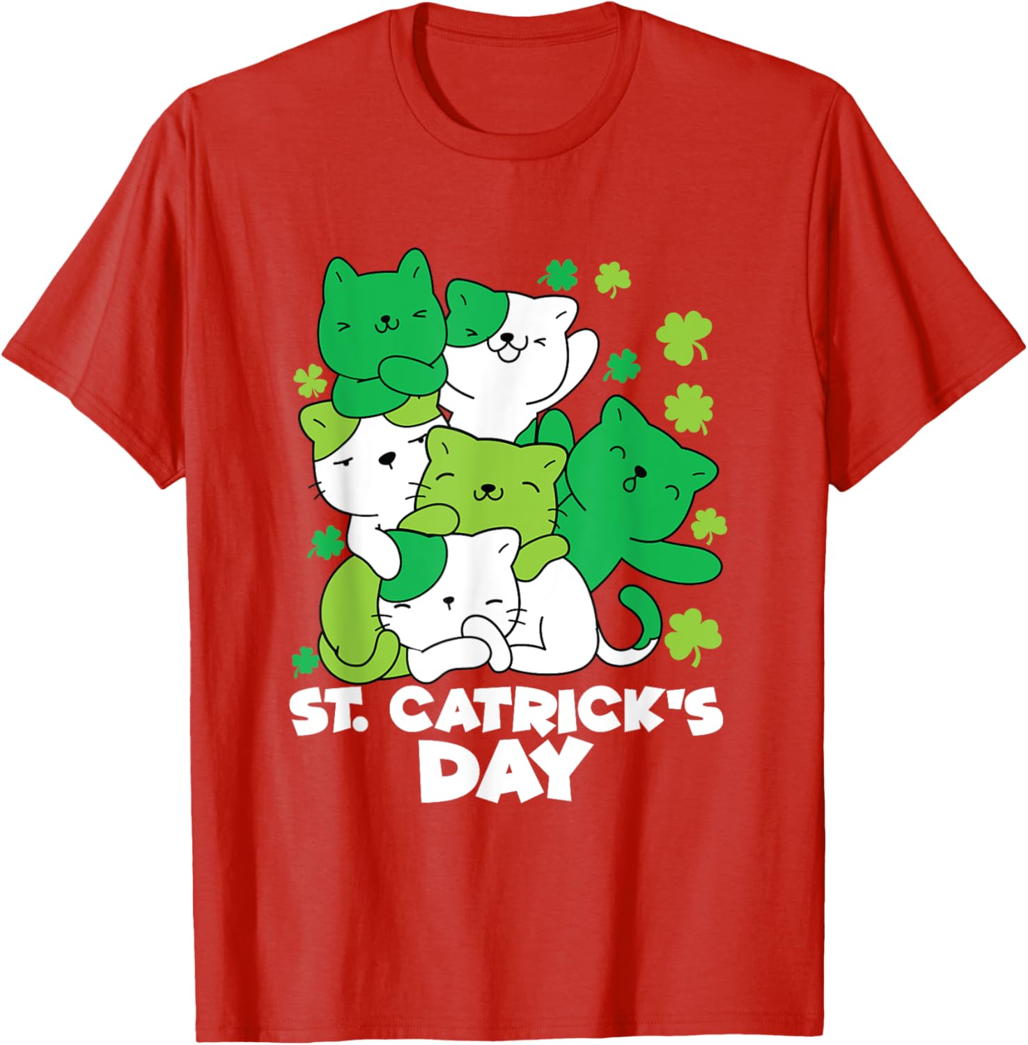 Cute Cat St. Patrick's Day Leprechaun T-Shirt for Festive Fun - 11