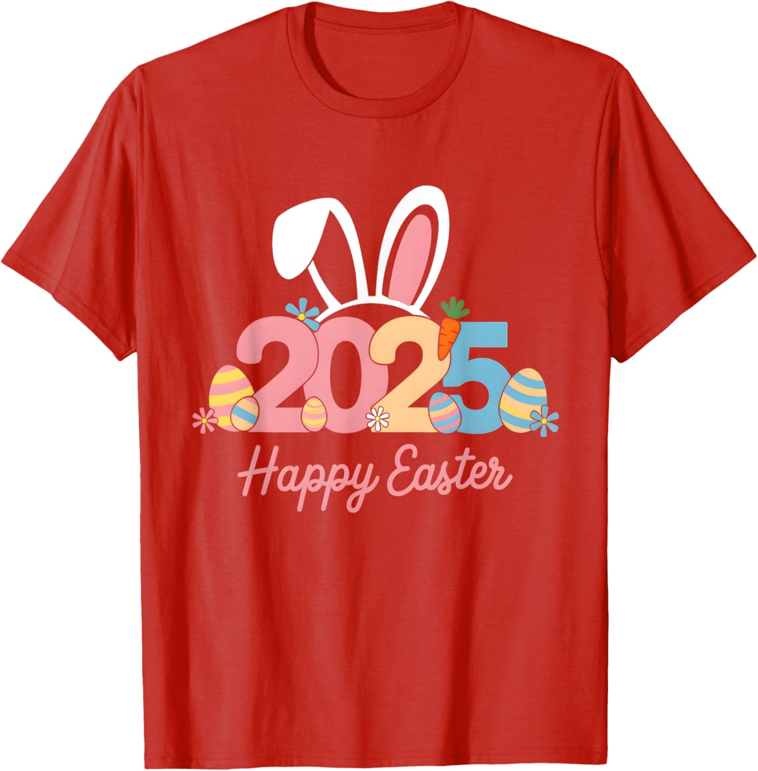 Happy Easter Squad Family T-Shirt 2025 Cute Easter Bunny Design - 16