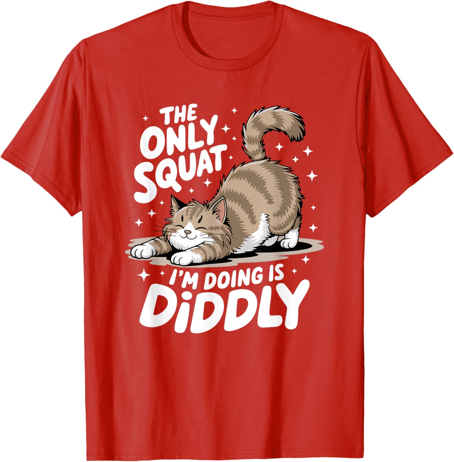 Funny Diddly Squat Cat T-Shirt for Men and Women - Perfect Gift for Cat Lovers - 16