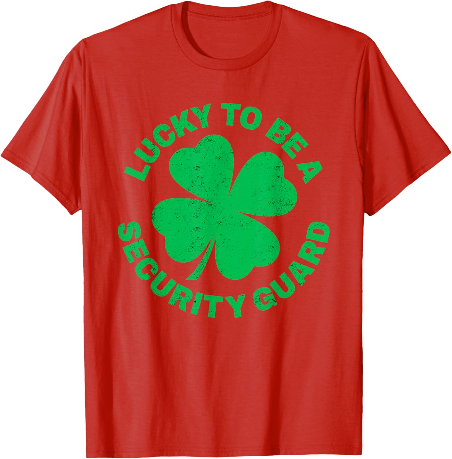 Lucky to Be a Security Guard St Patrick's Day T-Shirt for Irish Celebrations - 21