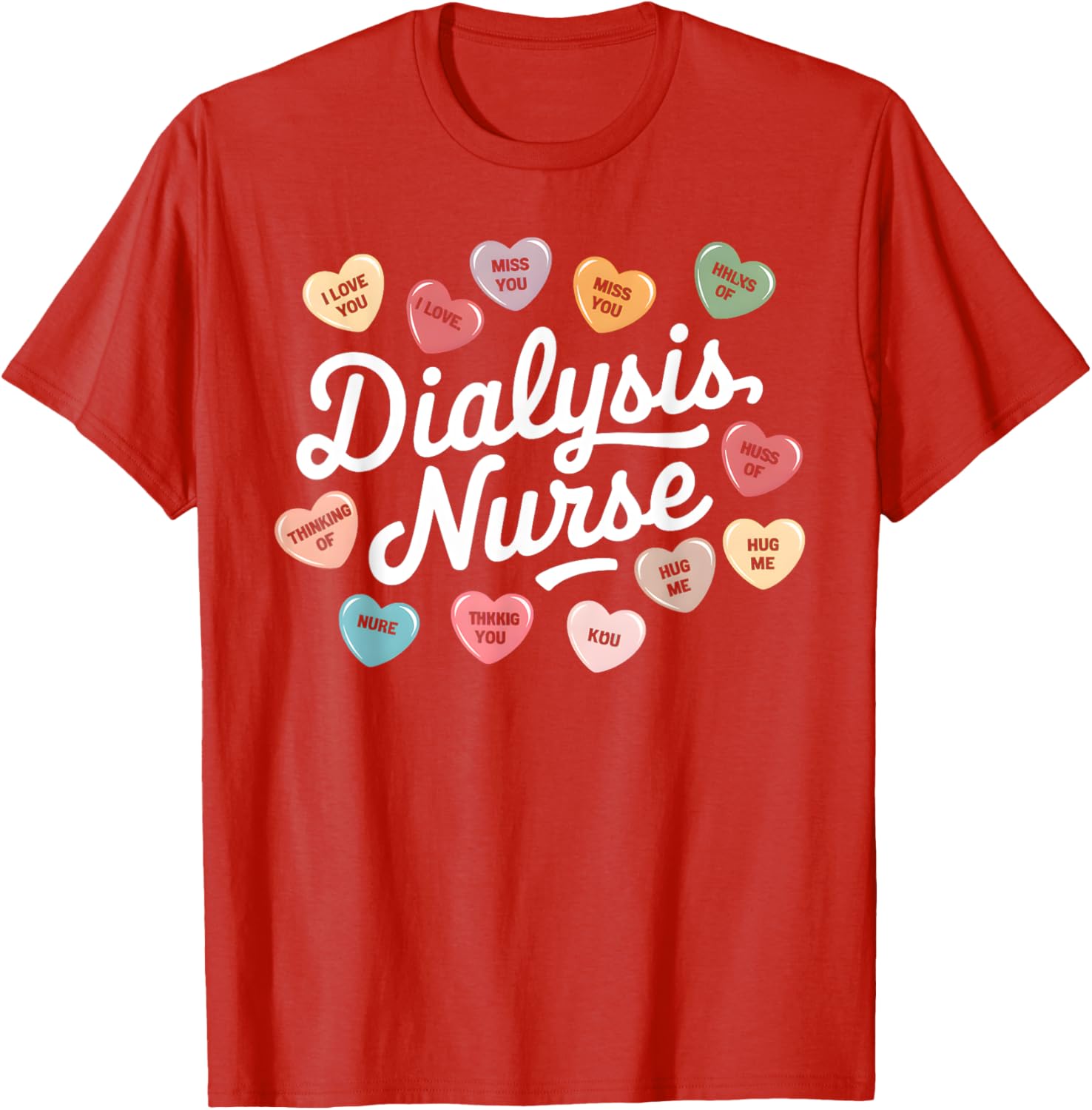 Valentine's Day Dialysis Nurse T-Shirt for Nephrology Technicians - 14