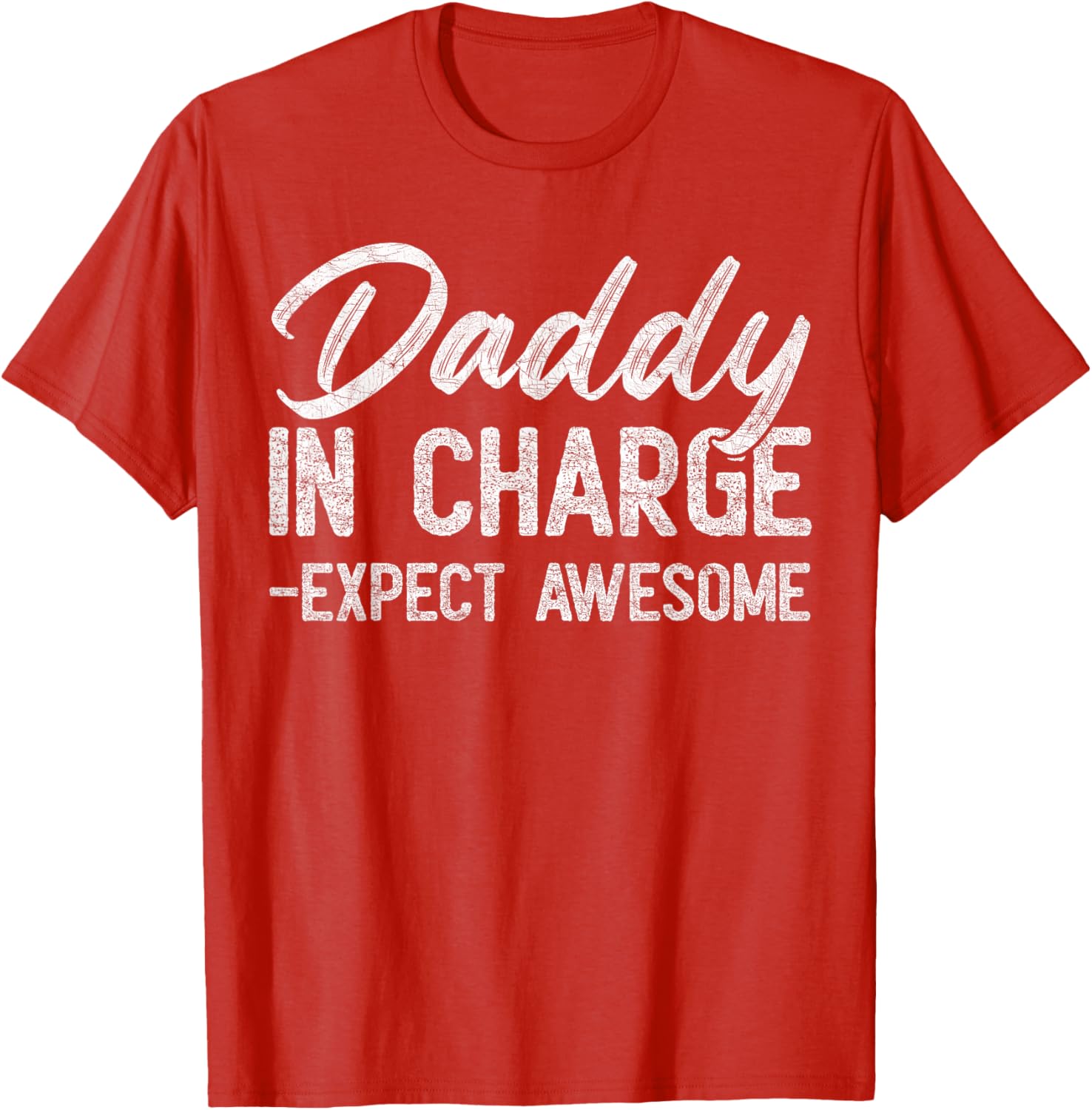 Vintage Daddy In Charge Expect Awesome Father's Day T-Shirt for Dads - 14
