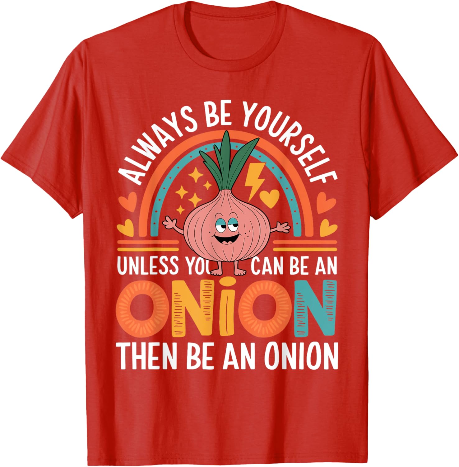 Cute Onion Lovers T-Shirt with Funny Sarcastic Jokes for Foodies - 1