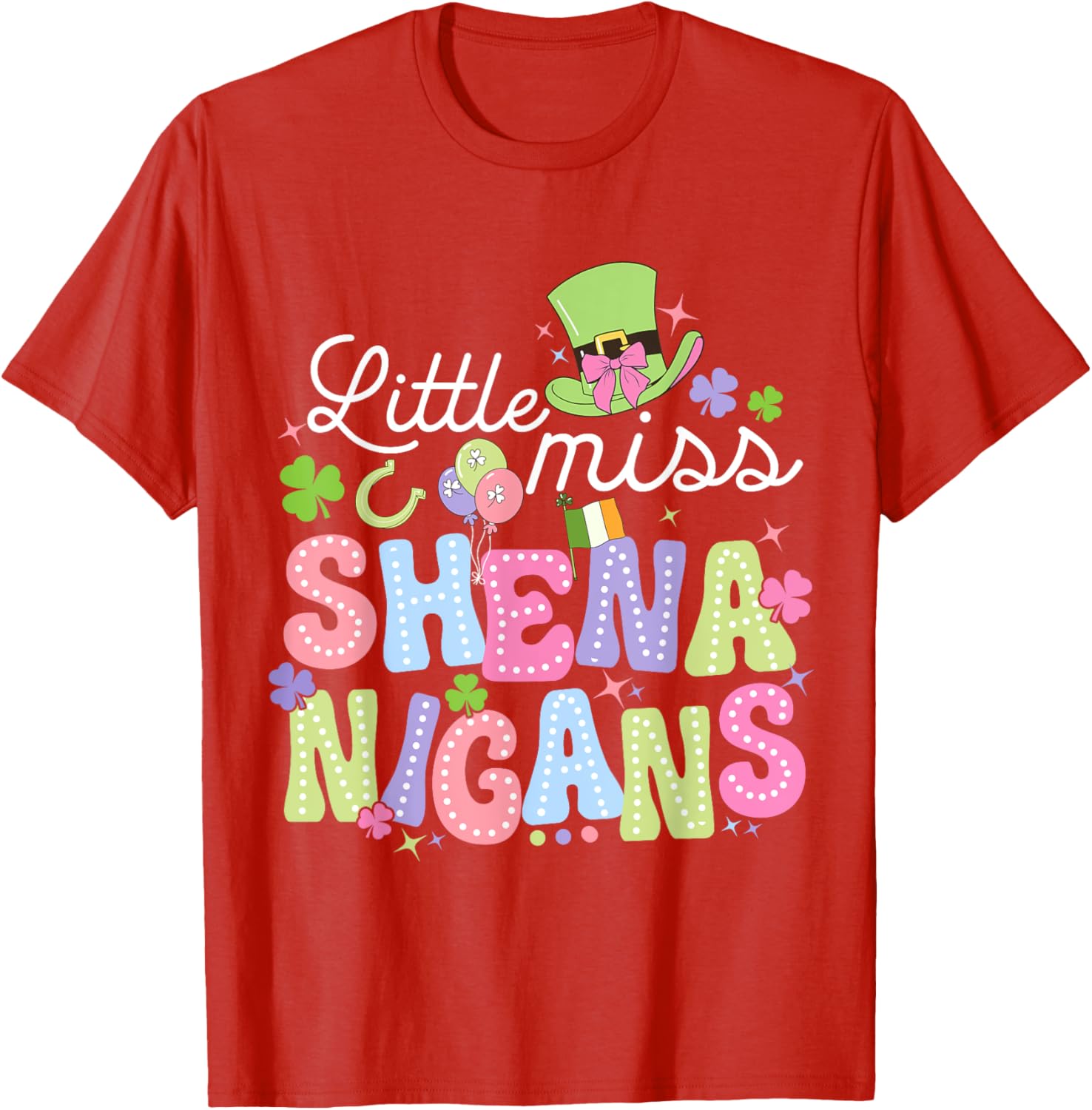 Little Miss Shenanigans St Patricks Day Toddler Irish T-Shirt for Girls - 12