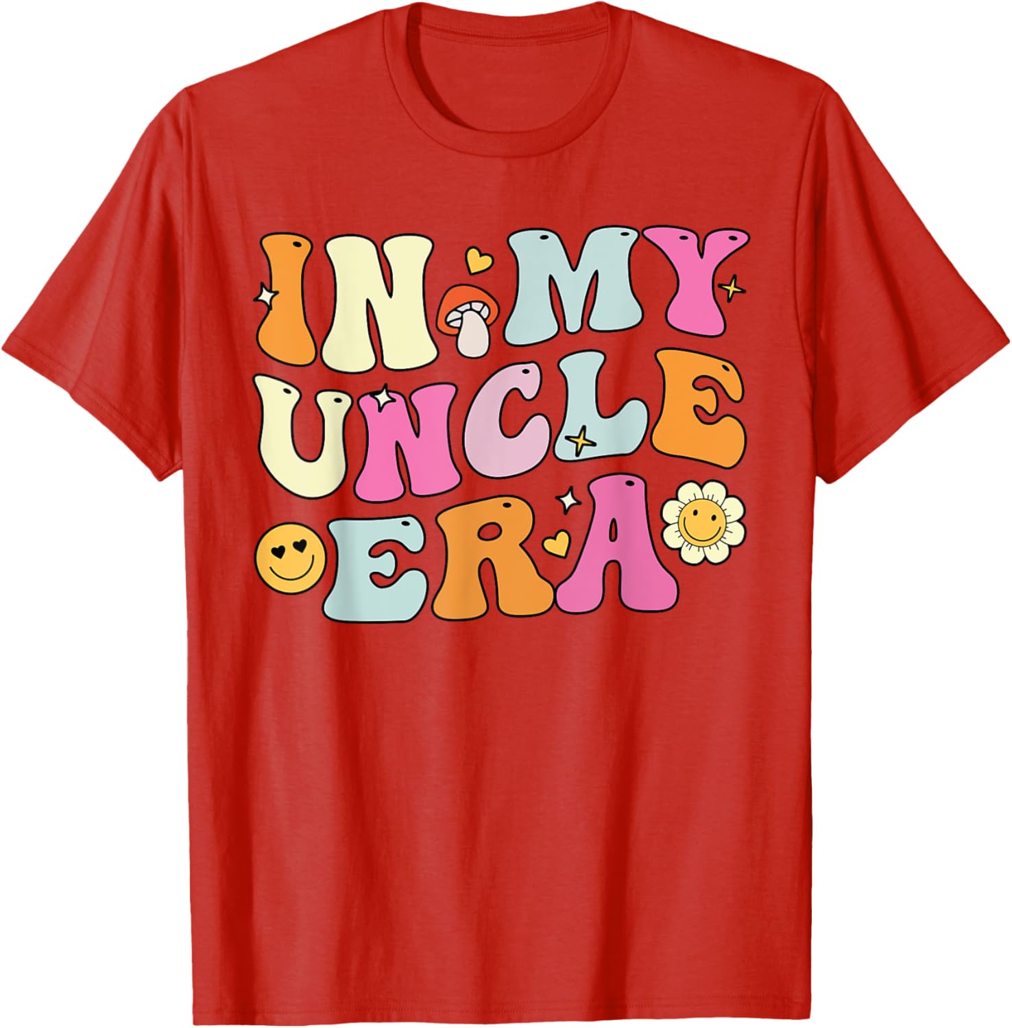 Groovy In My Uncle Era T-Shirt Perfect for Father's Day Fun - 1