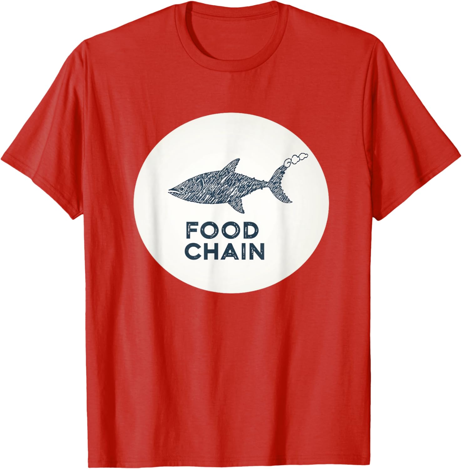Fun Food Chain T-Shirt with Colorful Fish Costume for Kids - 1