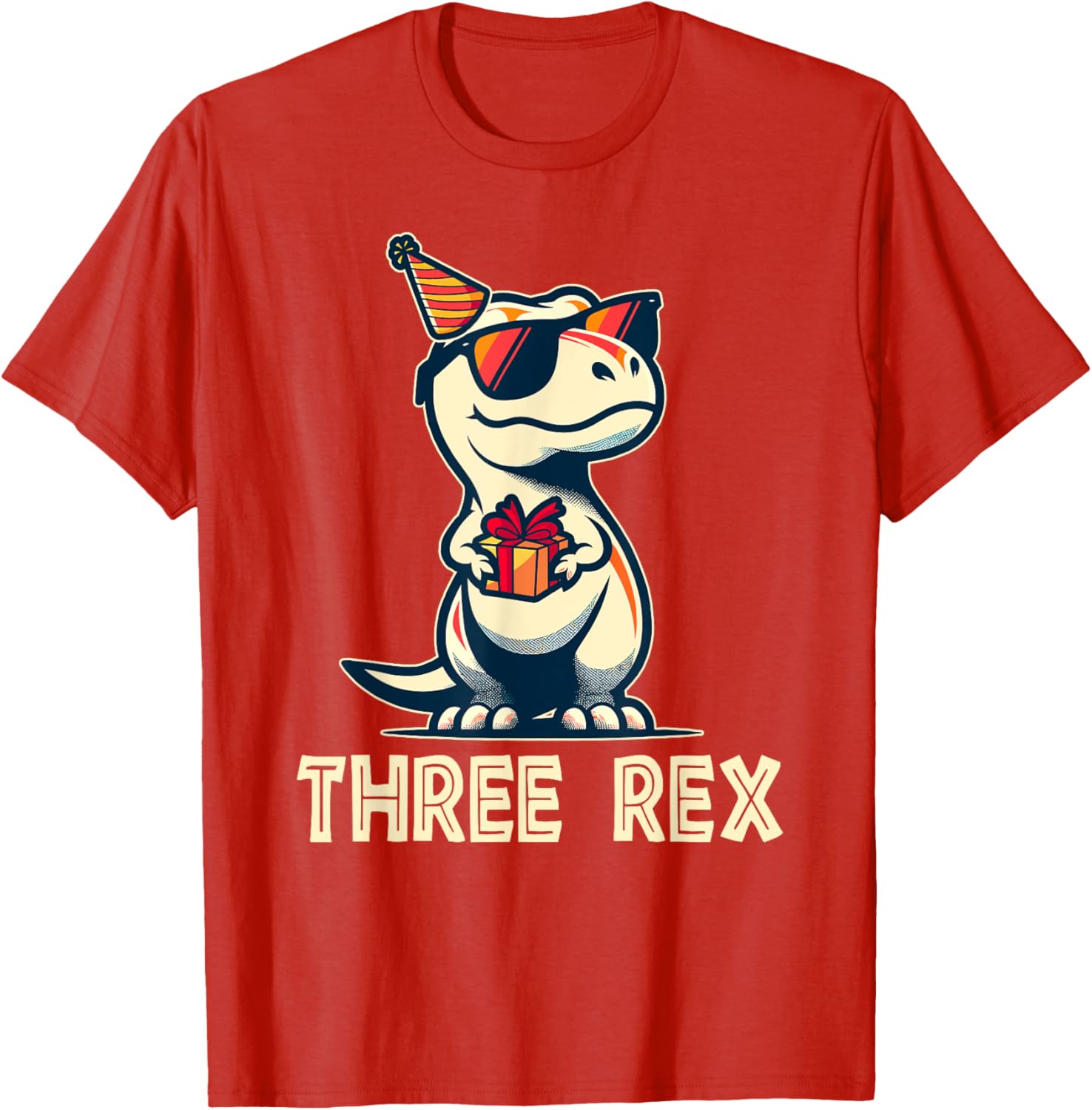 Adorable 3 Rex Dinosaur Birthday T-Shirt for Boys and Girls - 10