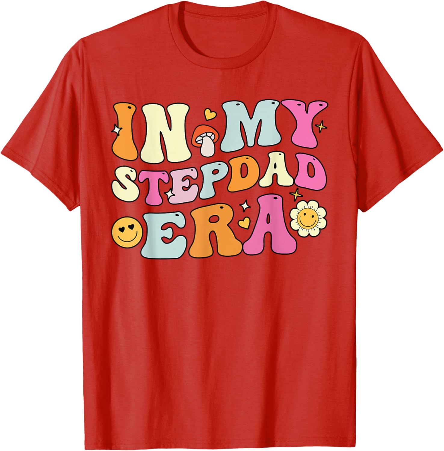 Groovy In My Stepdad Era T-Shirt Perfect for Father's Day Gift - 3