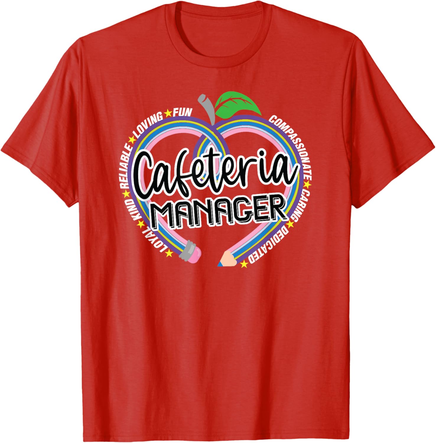 Cafeteria Manager T-Shirt for School Lunch Heroes - Fun Food Services Tee - 3