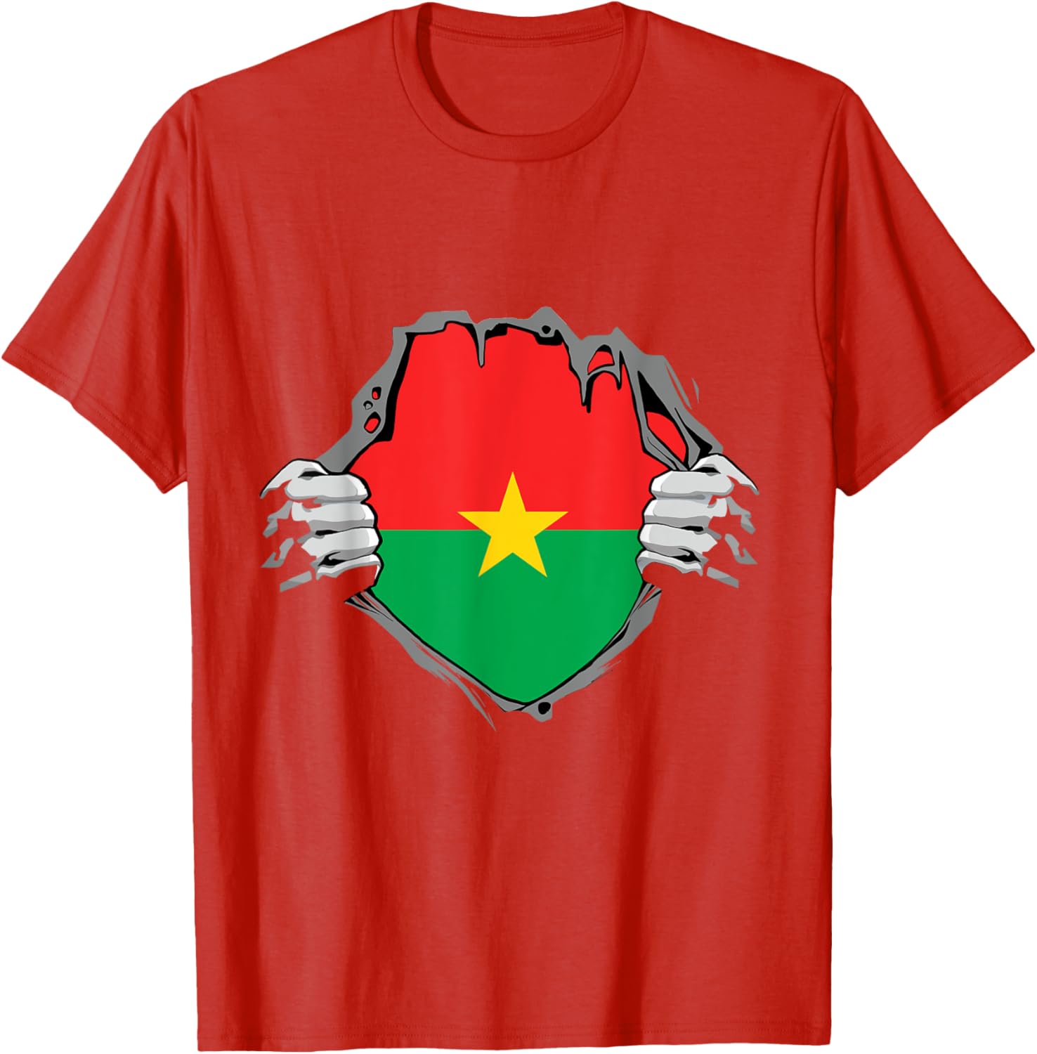 Burkina Faso Heartbeat EKG Pulse T-Shirt for Proud Burkina Fasoans - 23