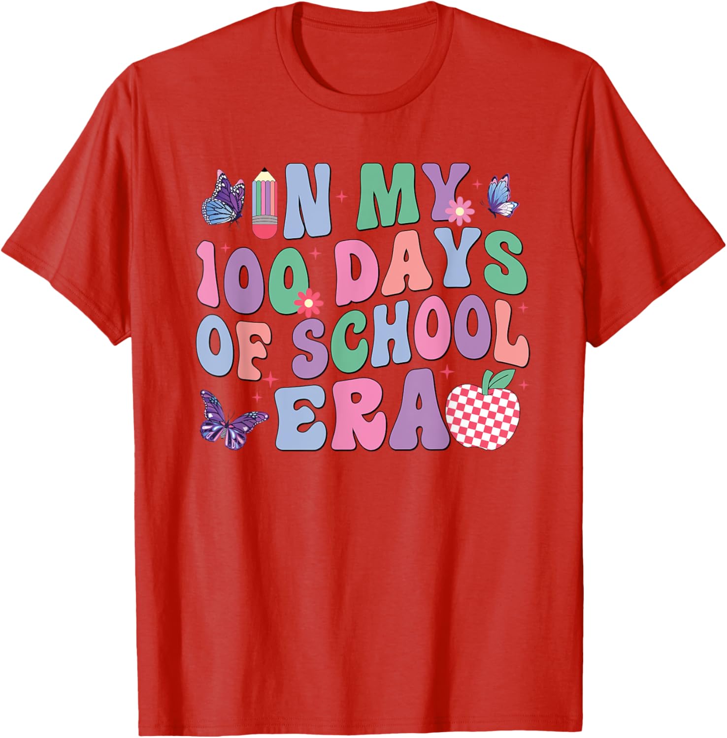 Groovy 100th Day of School Kids T-Shirt for Fun School Celebrations - 16