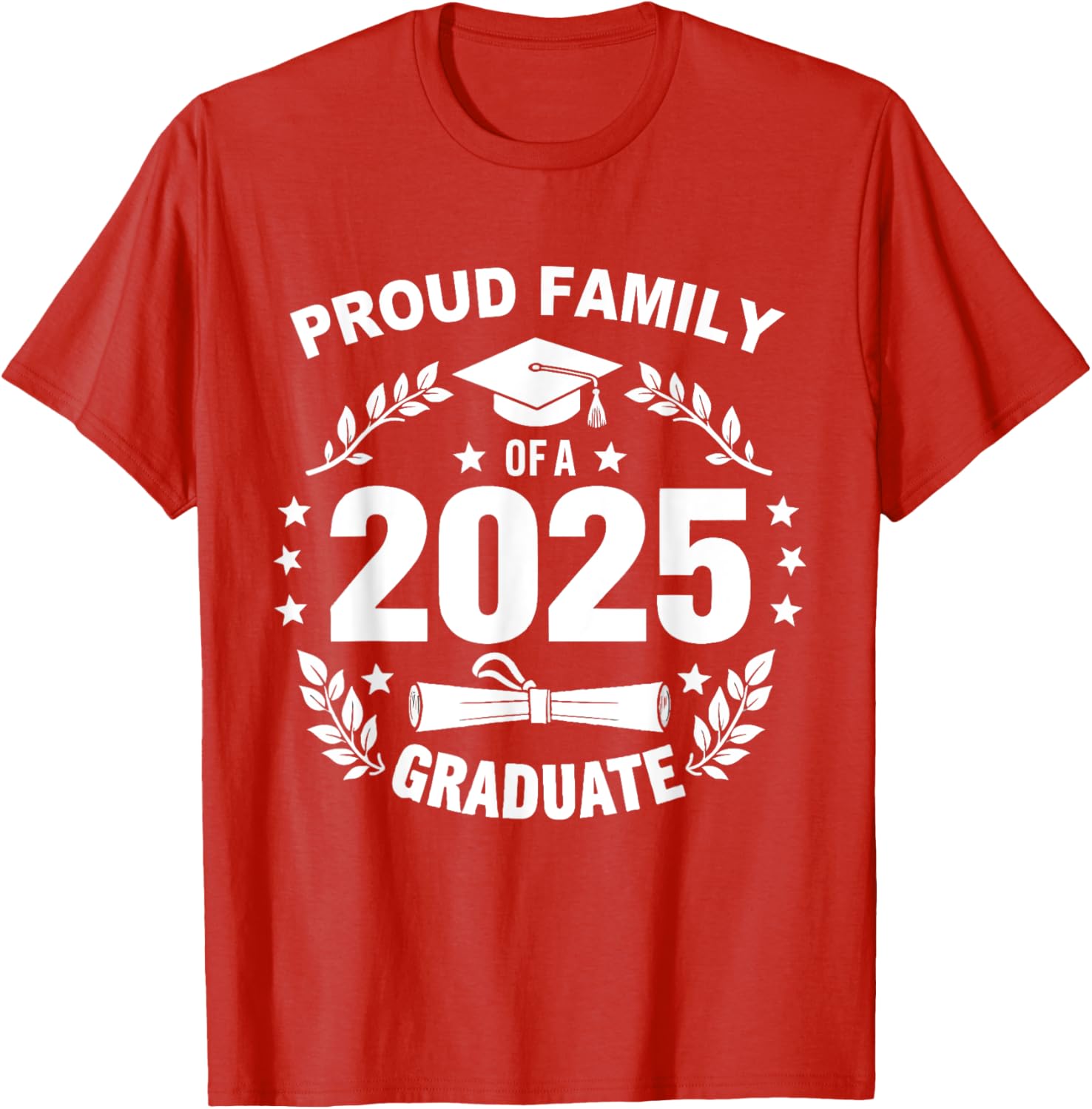 Proud Family Class of 2025 Graduate T-Shirt for Seniors and Families - 15