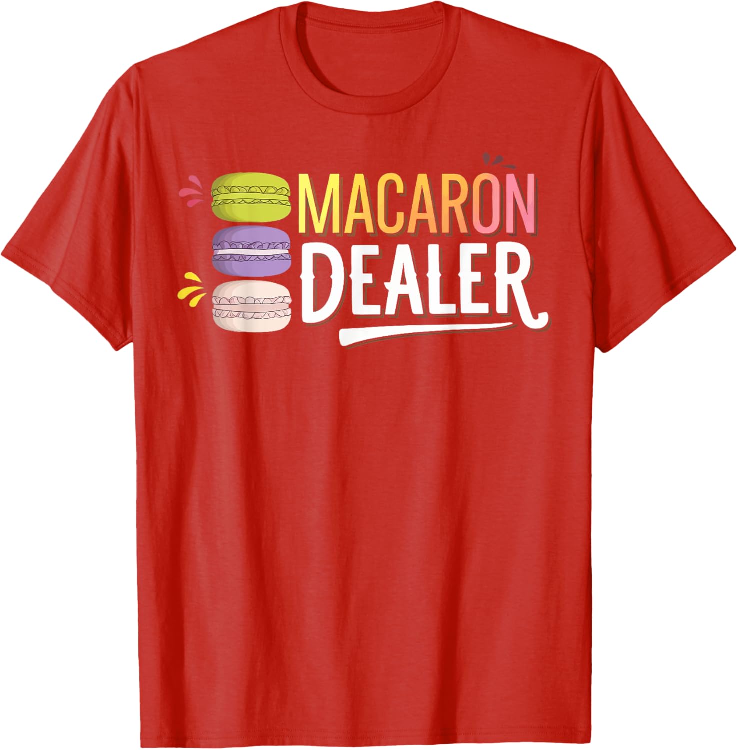 Charming Macaron Dealer T-Shirt for Sweet Treat Lovers and Foodies - 13