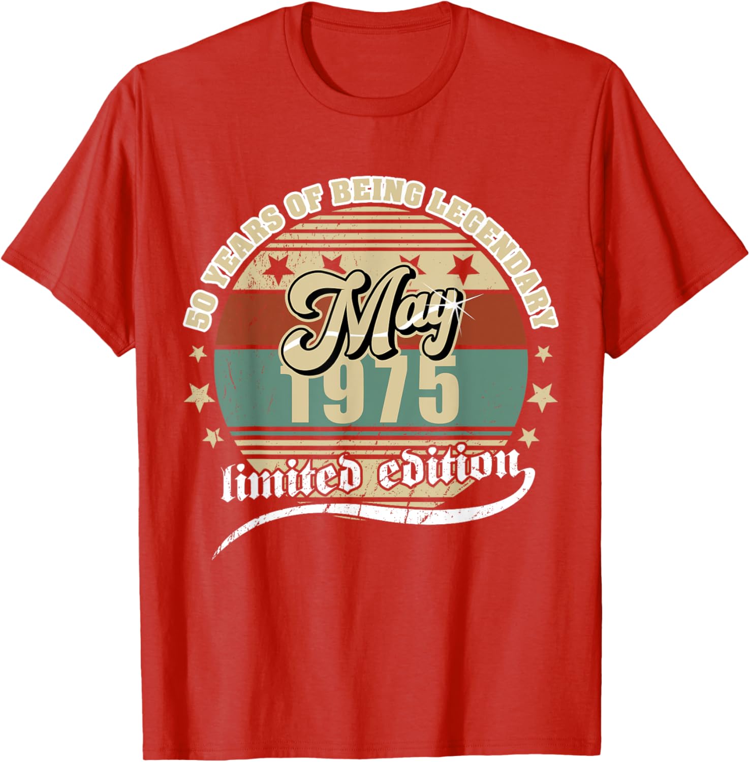 Vintage 50th Birthday May 1975 T-Shirt for Legendary Celebration - 15