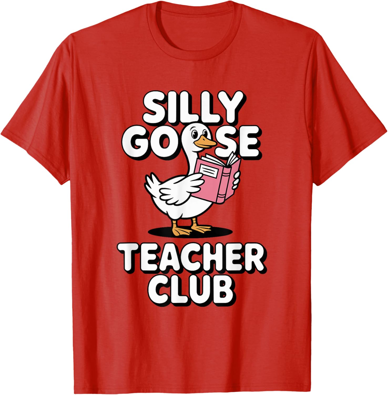Silly Goose Teacher Club Fun Back to School Humor T-Shirt for Educators - 8