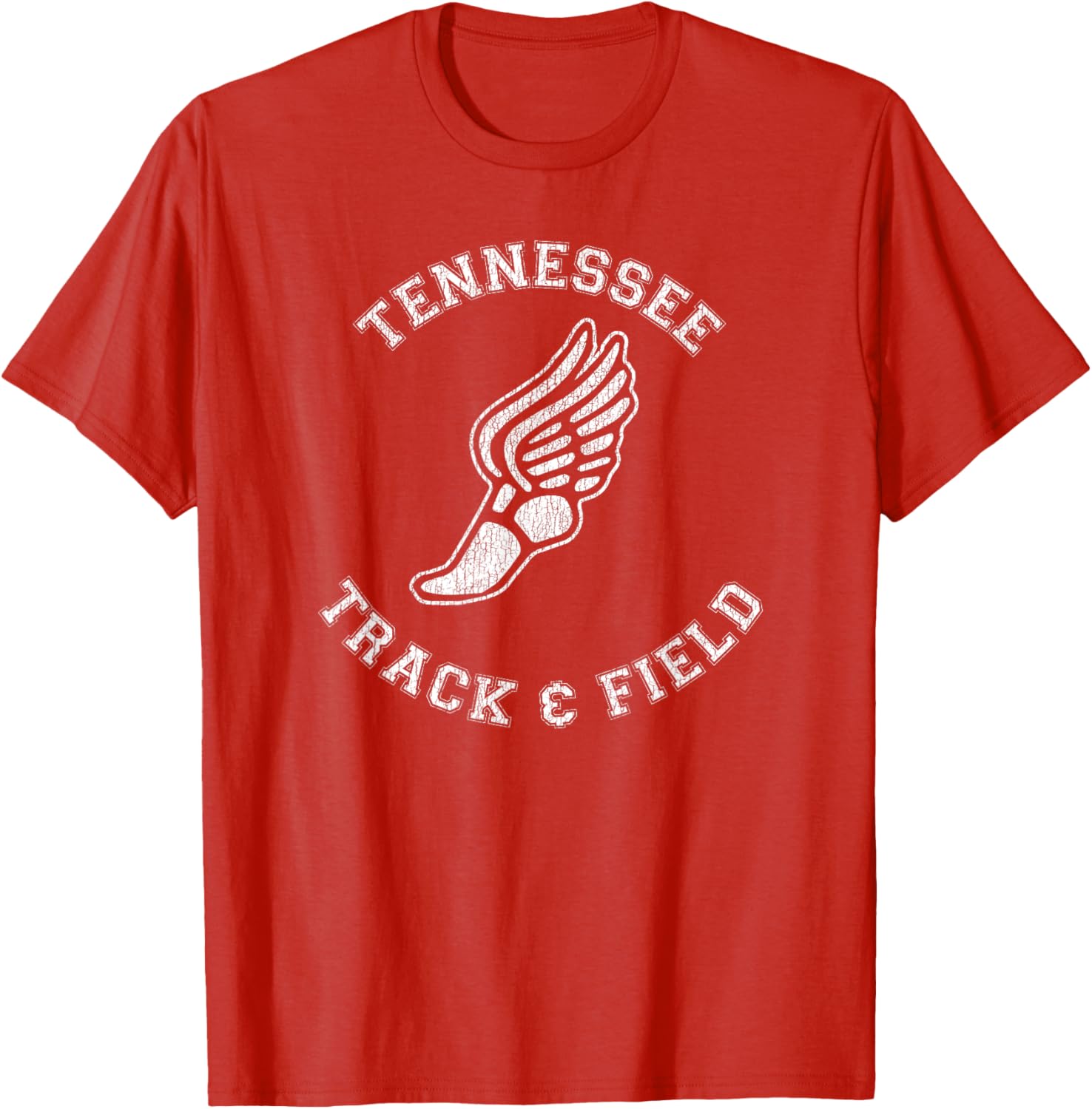 Tennessee Track and Field Retro Classic 80s Distressed T-Shirt - 19