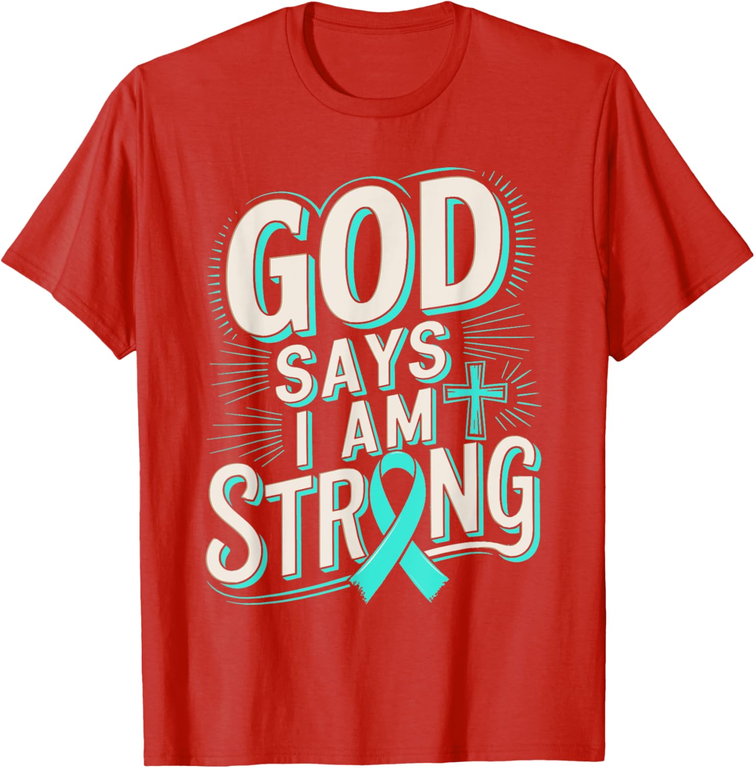 God Says I'm Strong Survivor Dysautonomia Awareness T-Shirt for Supporters - 23