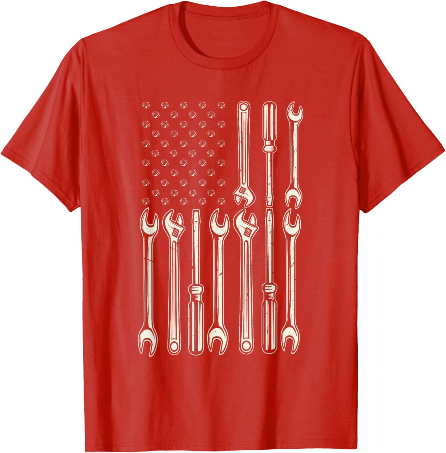 Patriotic Mechanic USA Flag T-Shirt for Men - Perfect Gift for Gearheads - 11