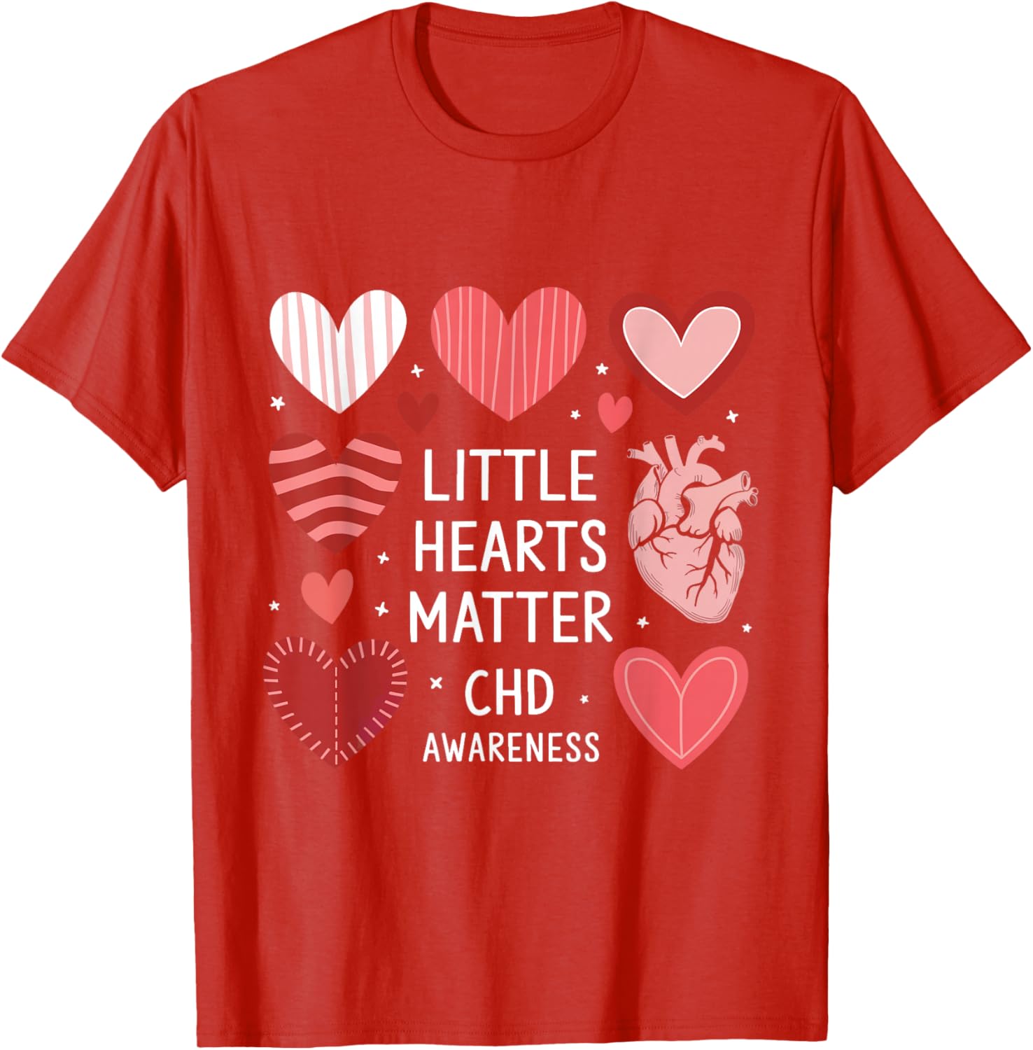 Heart Anatomy Valentine T-Shirt for CHD Awareness - Love with Purpose - 17