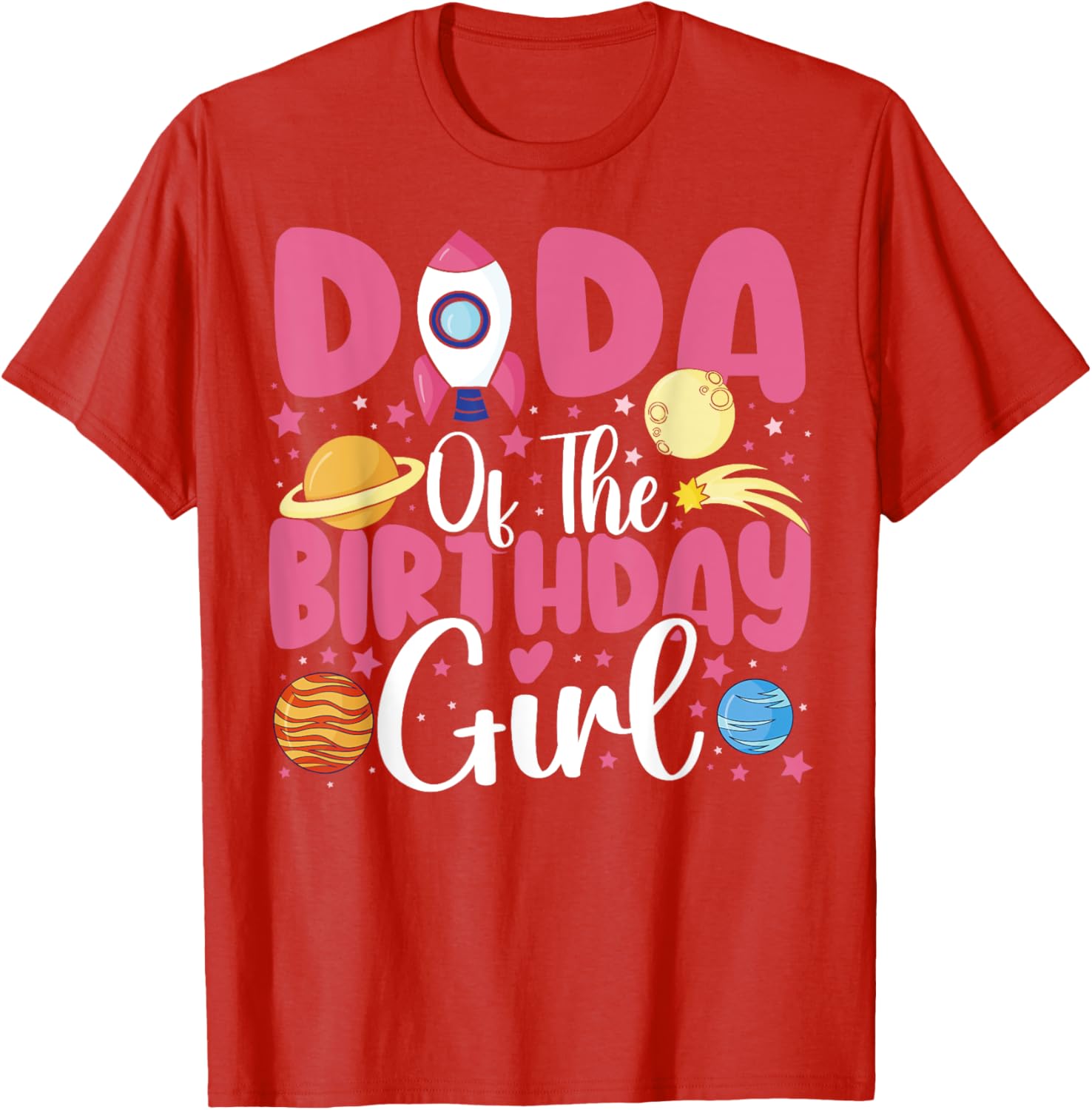 Birthday Girl Astronaut Family T-Shirt for Fun Celebrations - 23