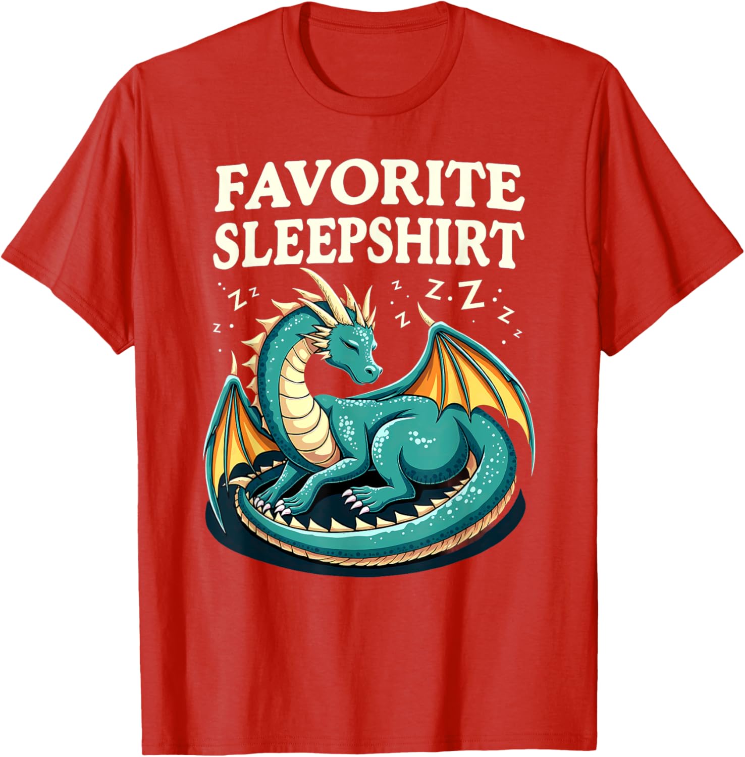 Cozy Sleeping Dragon Favorite Sleepshirt T-Shirt for Ultimate Comfort - 13