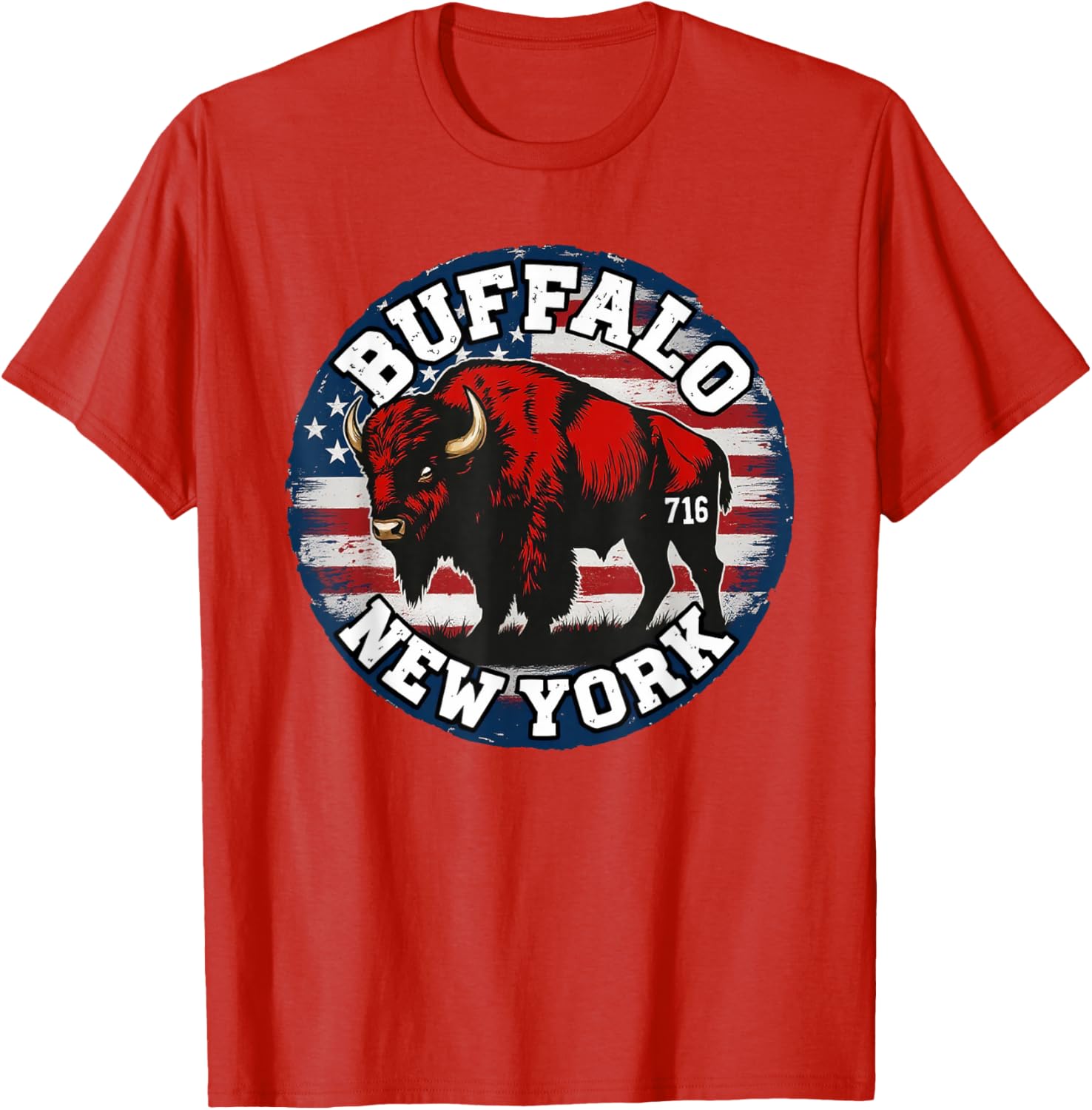 Buffalo New York Bison 716 Area Code Pride T-Shirt for WNY Fans - 3