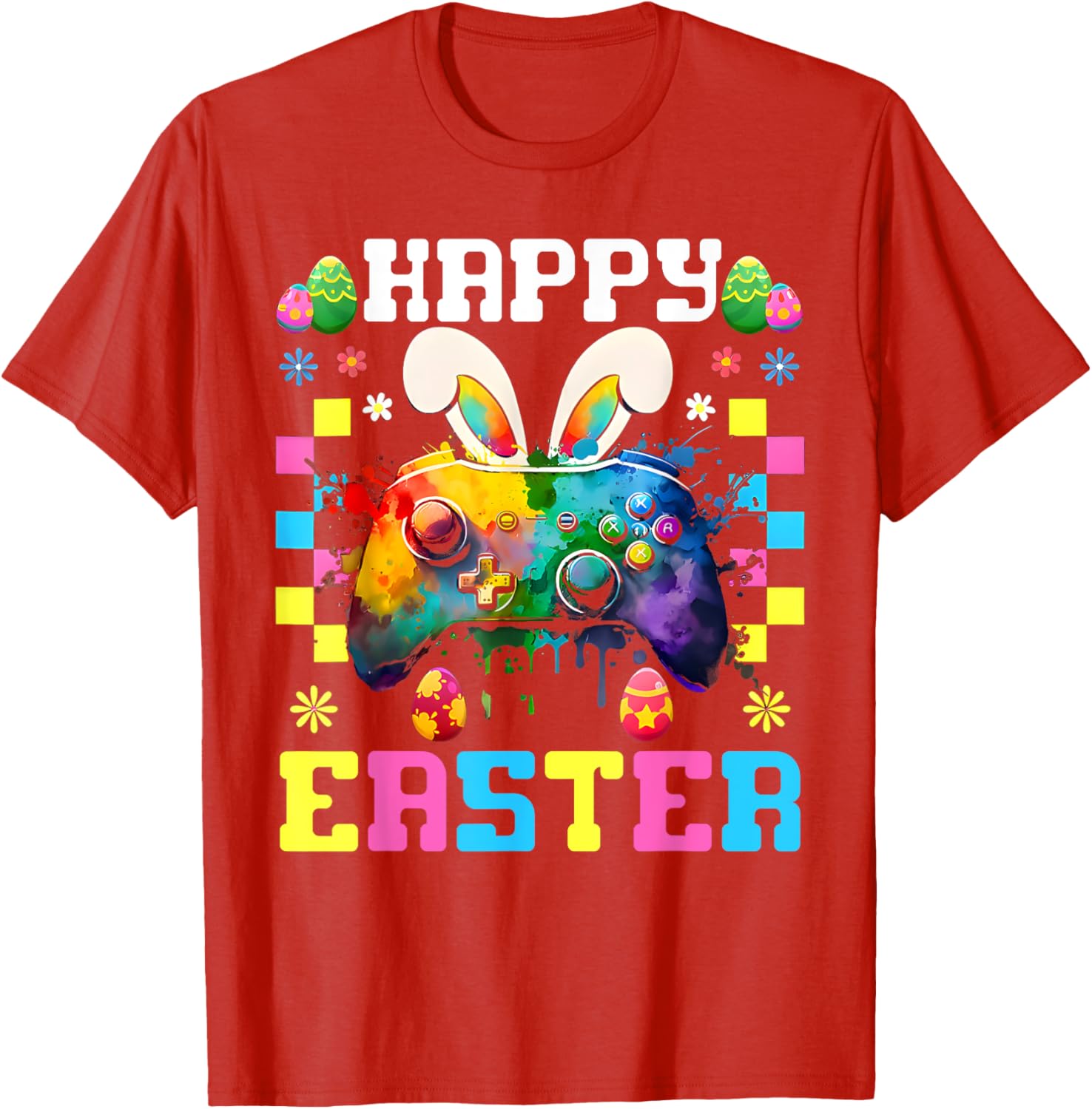 Easter Bunny Gamer T-Shirt for Boys and Girls Fun Video Game Apparel - 20