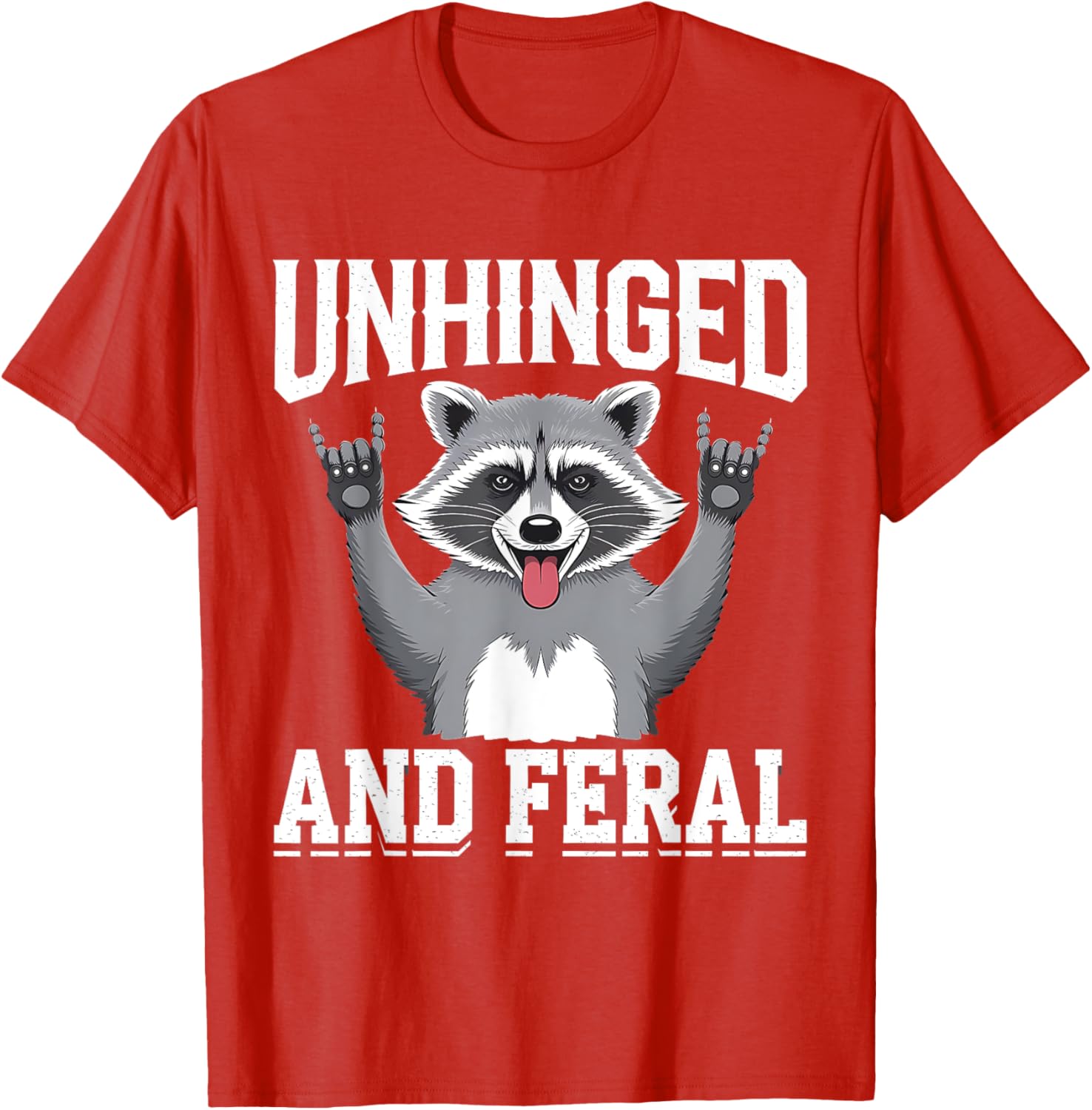 Feral Raccoon Retro Chaos Vibes T-Shirt for Fun and Stylish Outfits - 3