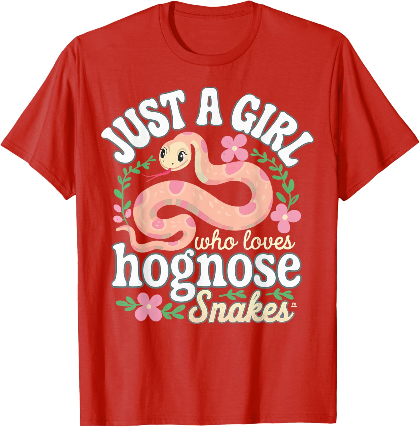 Just A Girl Who Loves Hognose Snakes Tee Shirt for Snake Lovers - 3