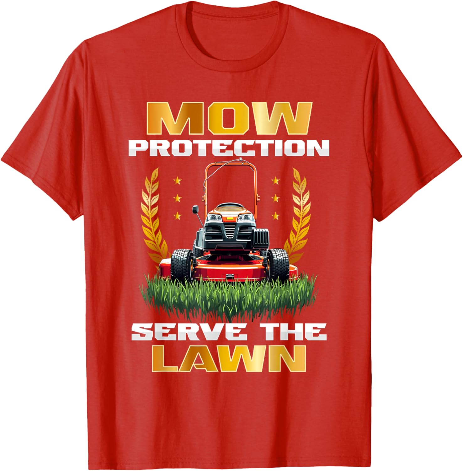 Lawn Mowing Mower Protection T-Shirt for Lawn Care Enthusiasts - 14