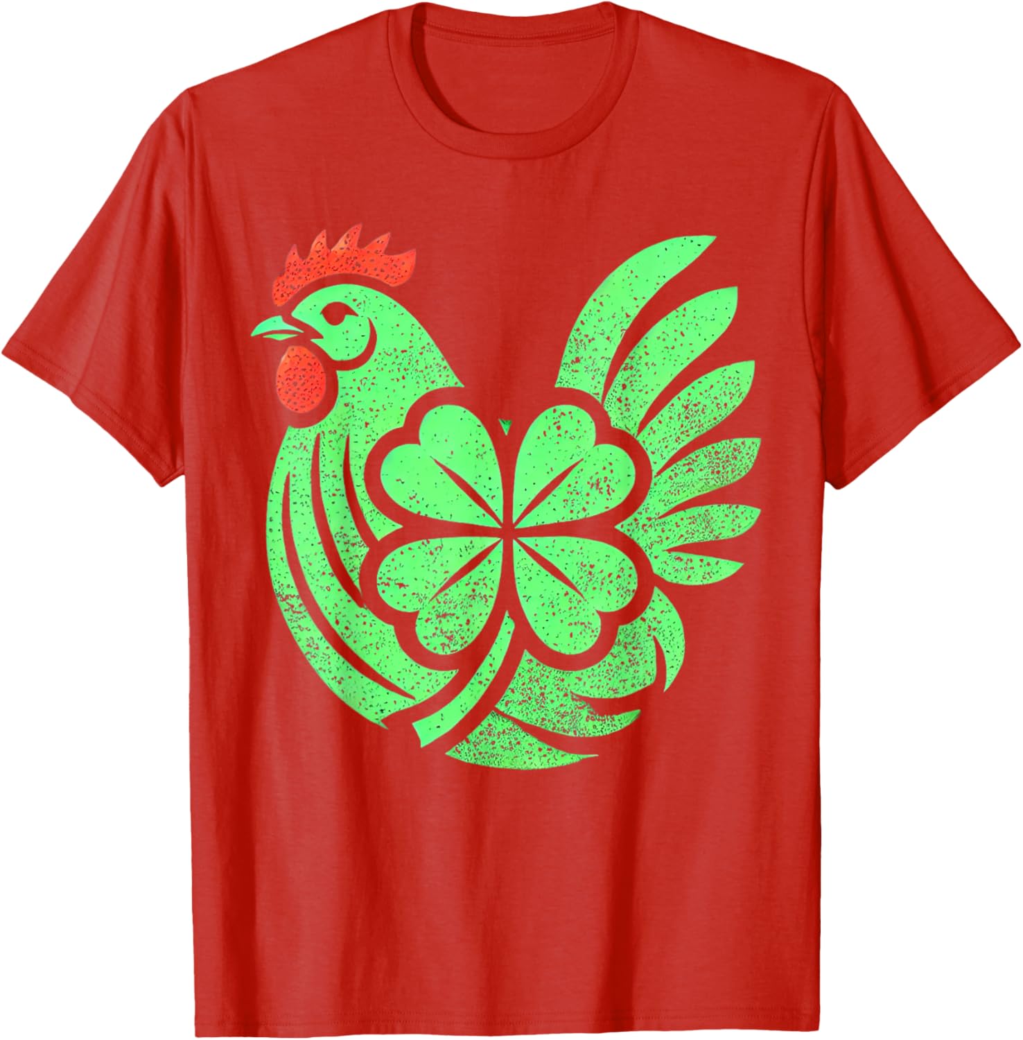Cute Chicken Hen Shamrock St. Patrick's Day T-Shirt for Festive Fun - 3