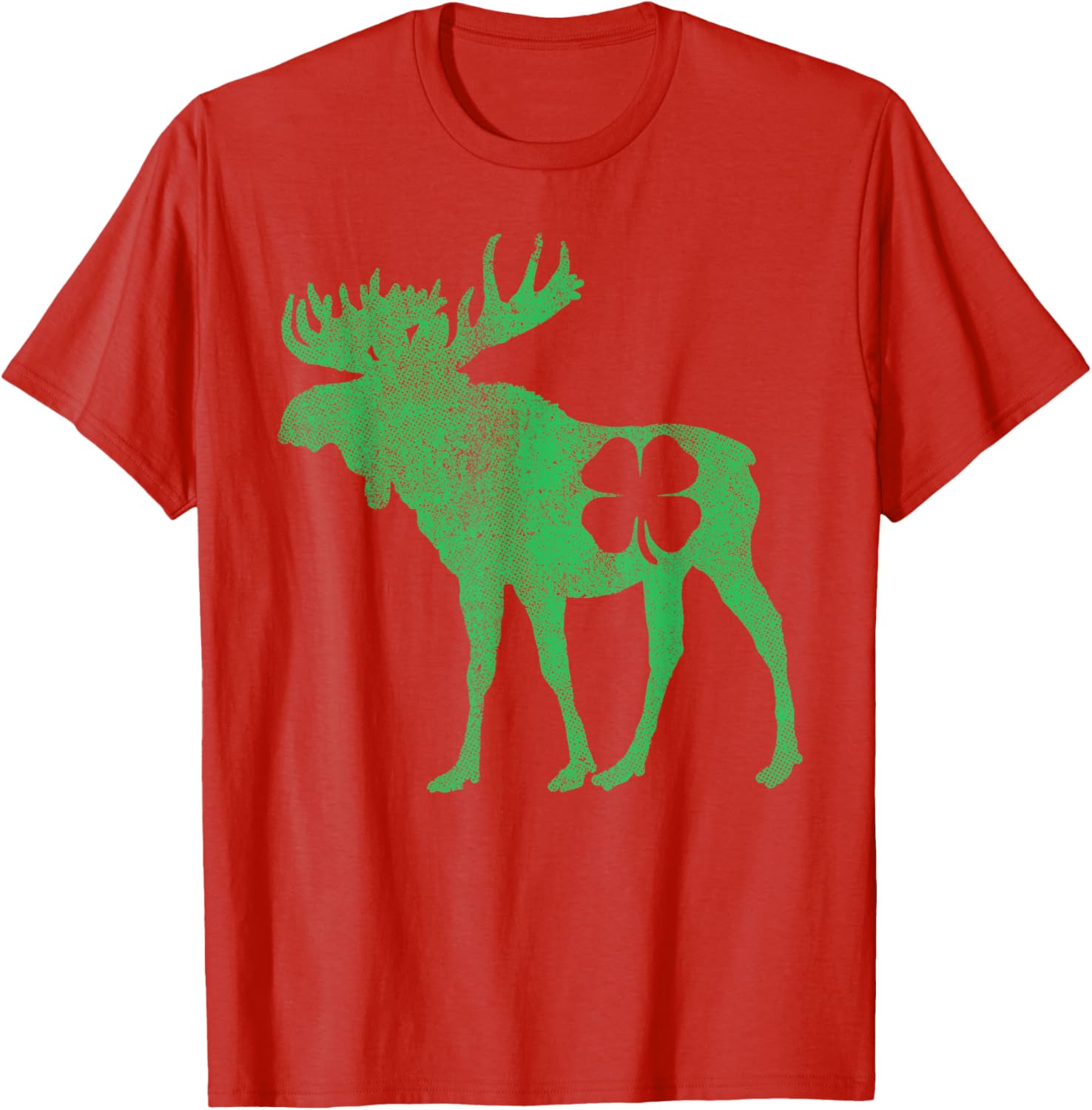 Funny Moose Shamrock St Patricks Day T-Shirt for Irish Celebration - 8