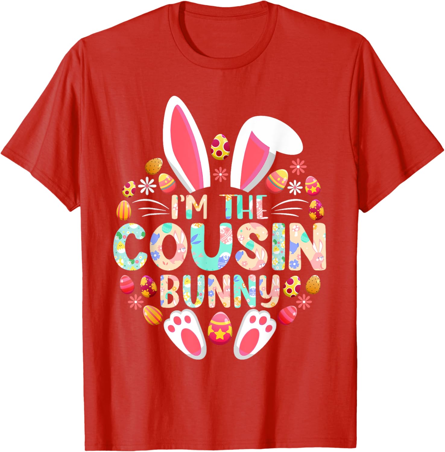 Funny Easter Bunny Family Matching T-Shirt for Cousins and Kids - 3