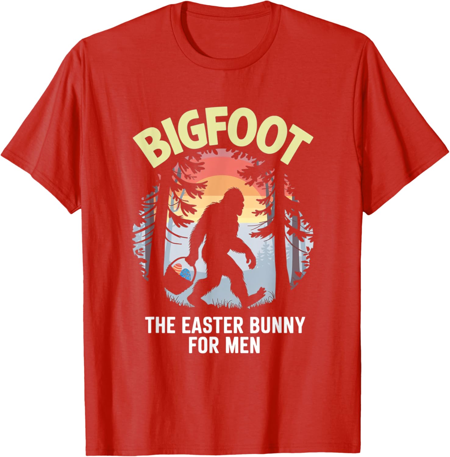 Bigfoot Easter Bunny T-Shirt for Men Fun Apparel Gift Idea - 5