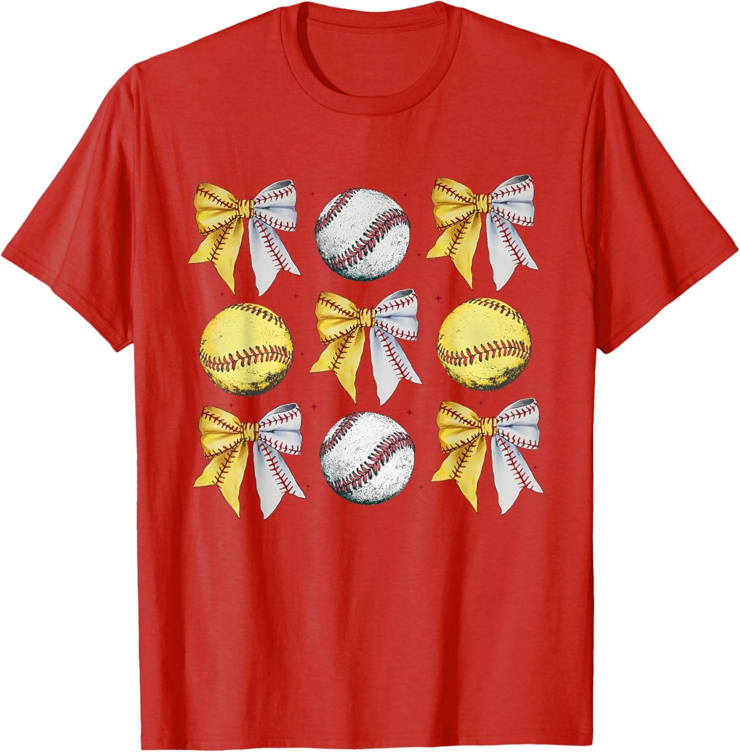 Coquette Bow Baseball Softball Game Day Mom T-Shirt for Women - 19