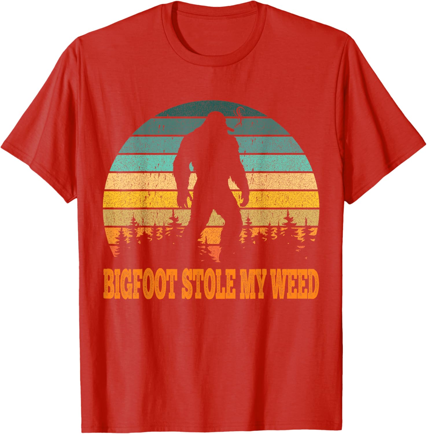 Vintage Bigfoot Stole My Weed Funny T-Shirt for Men - Perfect Gift Idea - 6