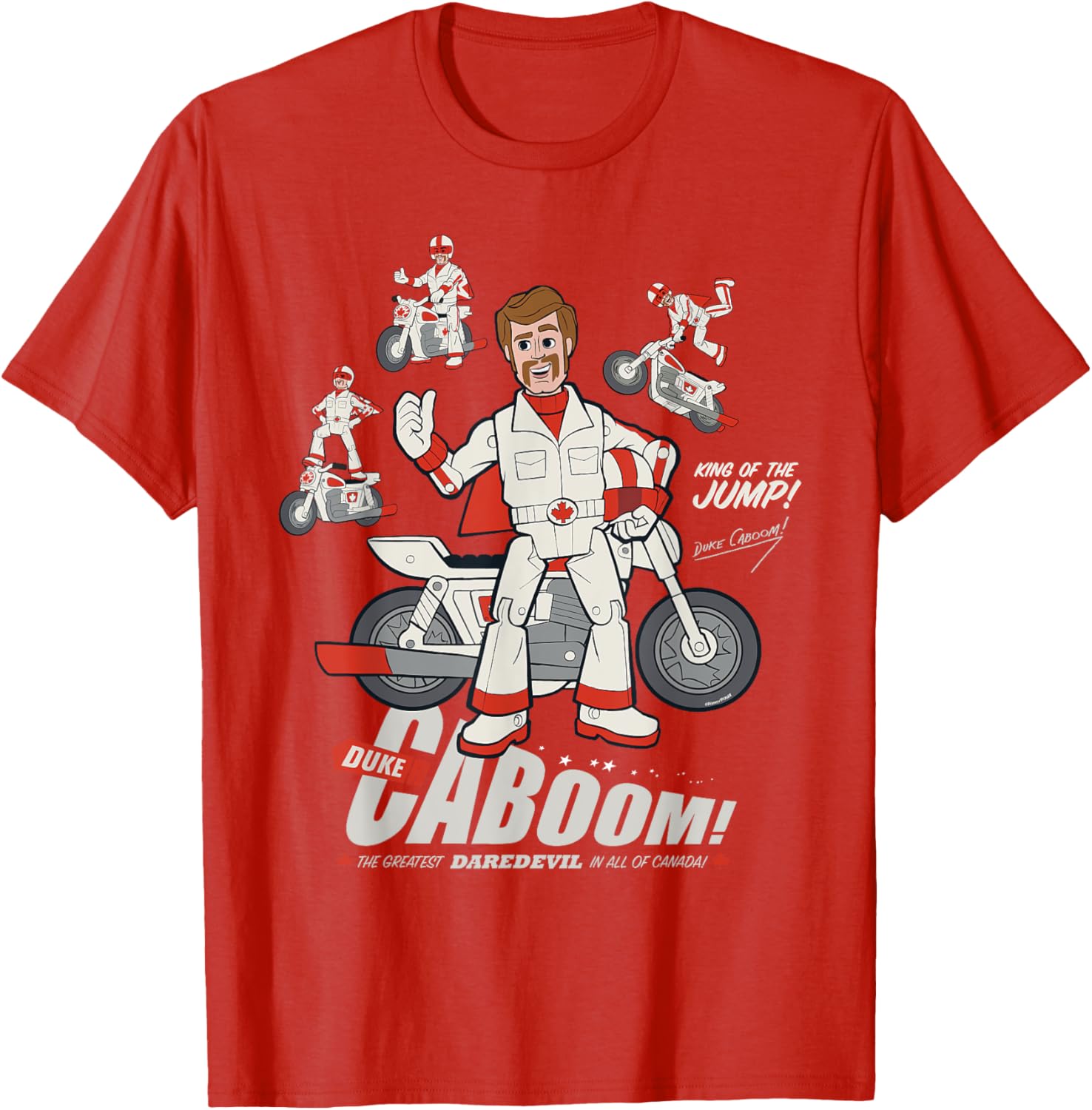 Disney Pixar Toy Story Duke Caboom Stuntman Fun Graphic T-Shirt - 15