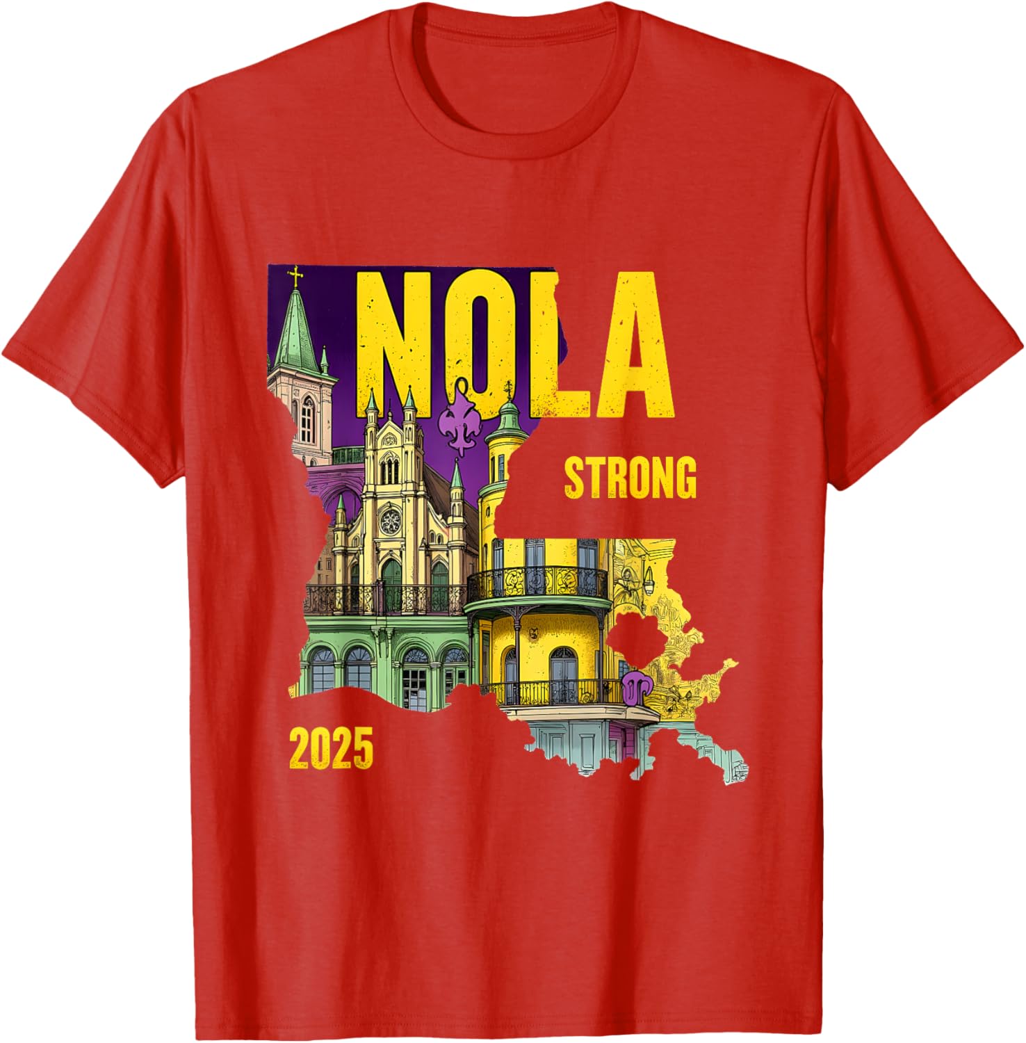 New Orleans Traveling Lovers Costume T-Shirt We Stand NOLA Strong - 10