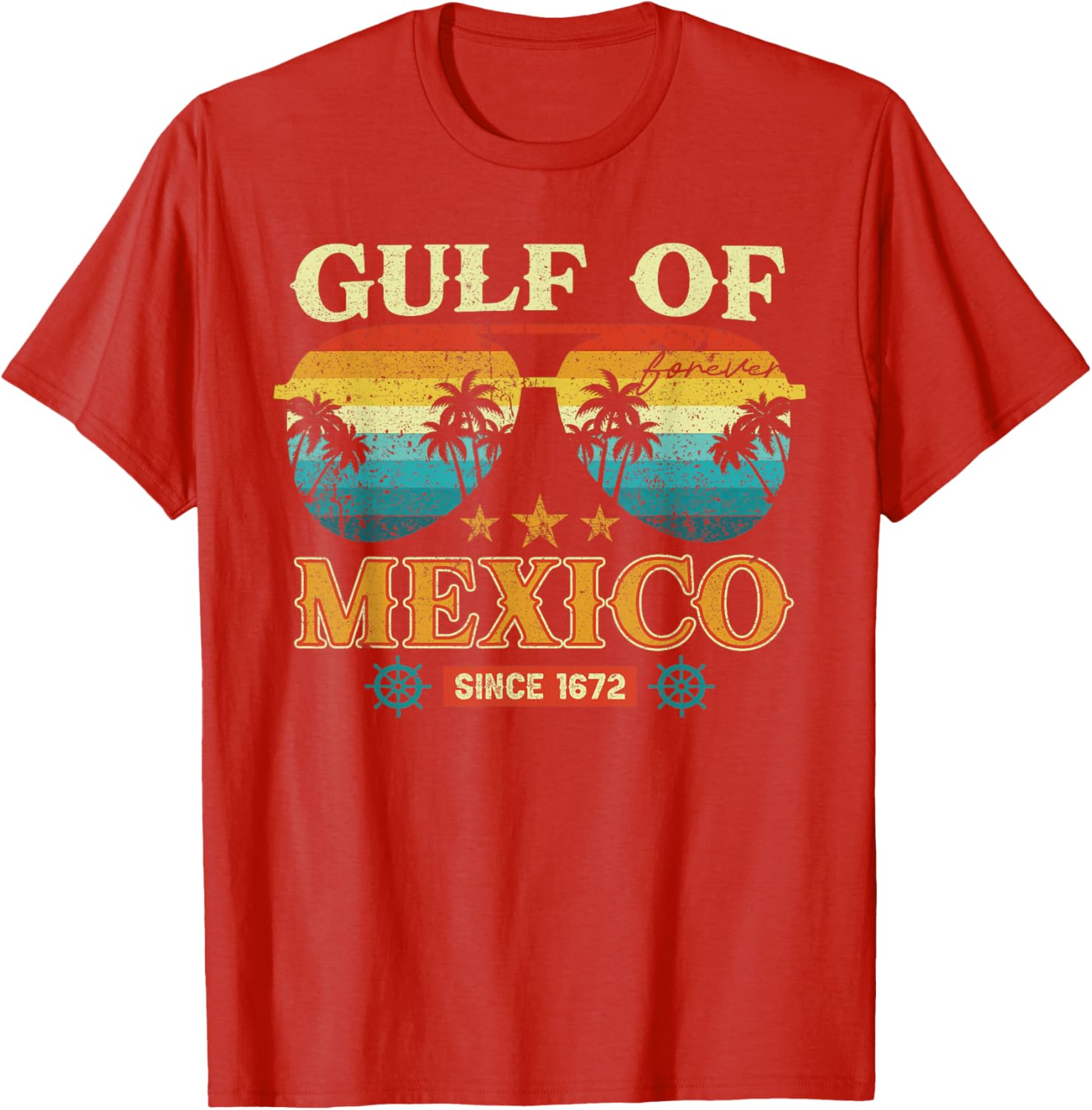 Gulf of Mexico Vintage T-Shirt Retro Style Clothing for Beach Lovers - 15