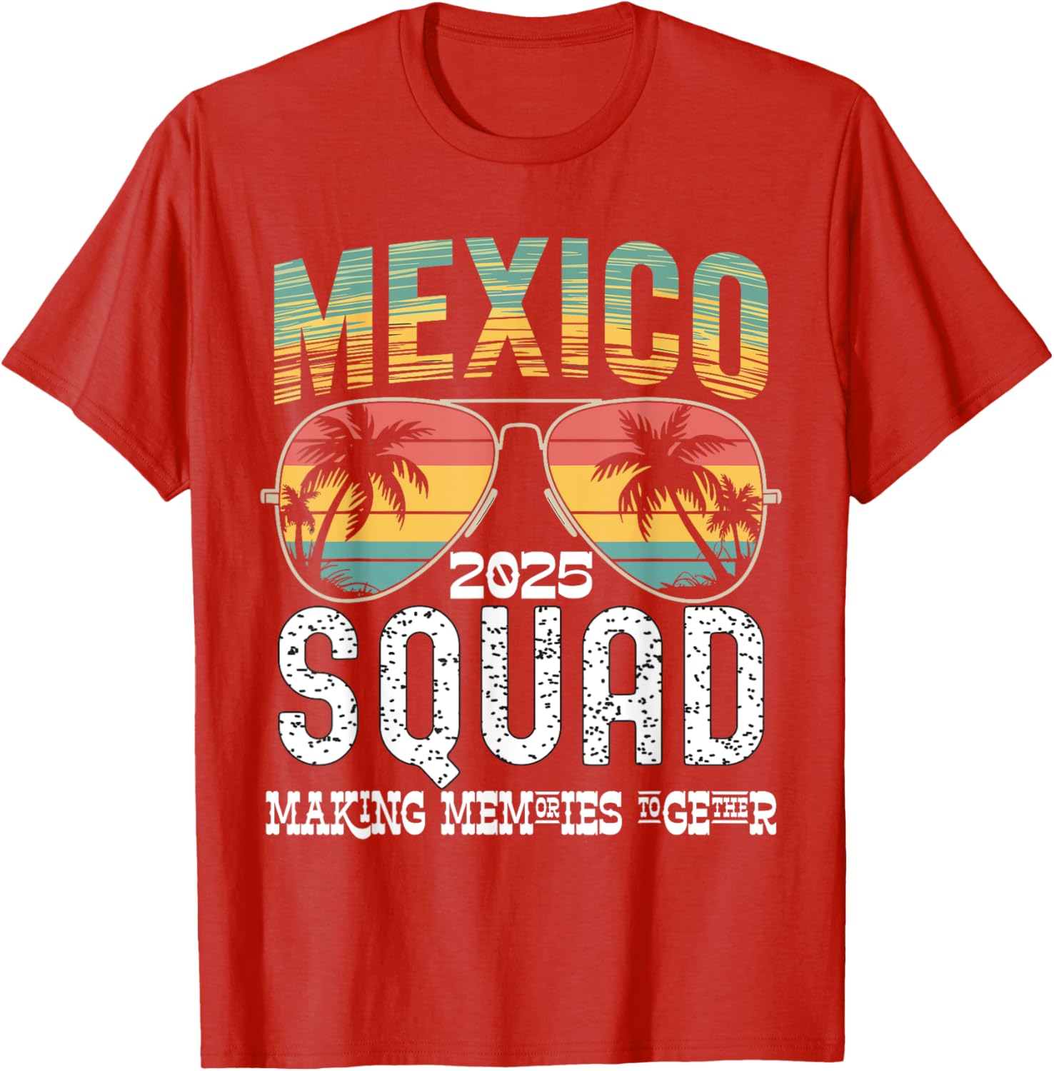 Mexico 2025 Squad Family Vacation Matching T-Shirt Tropical Vibes - 15