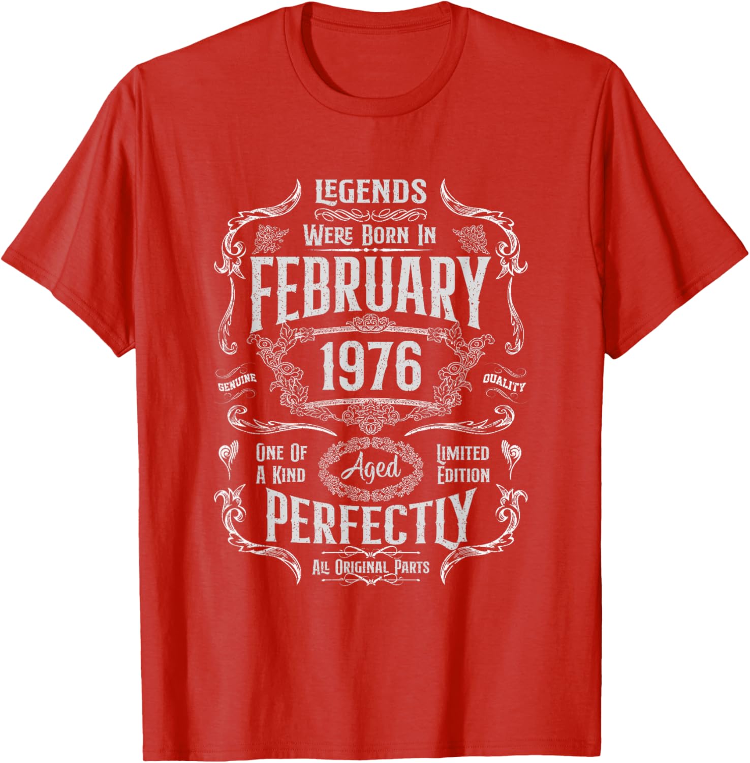 Vintage 49th Birthday T-Shirt for Legends Born in February 1976 - 16
