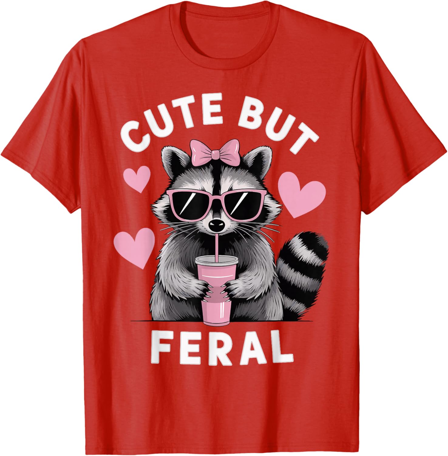 Cute But Feral T-Shirt for Animal Lovers - Stylish and Playful Apparel - 2