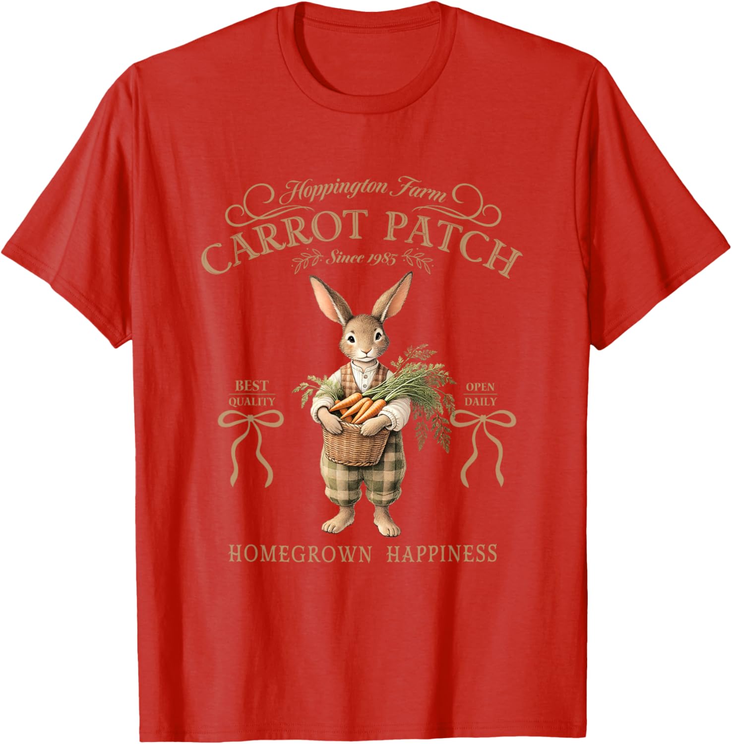 Hoppington Farm Carrot Patch Happy T-Shirt for Garden Lovers - 4
