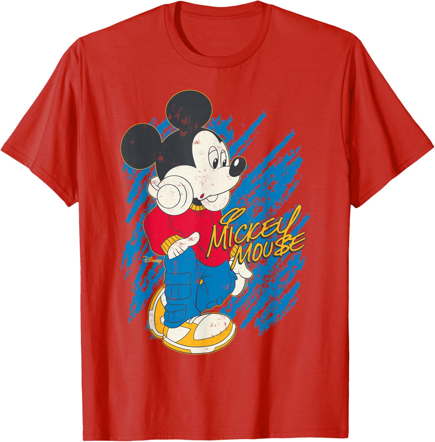 Mickey Mouse Laid Back T-Shirt with Headphones for Casual Style - 6