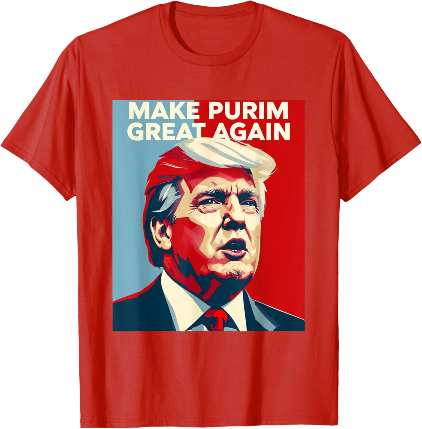 Funny Make Purim Great Again Trump Lovers T-Shirt for Celebrating Purim - 2