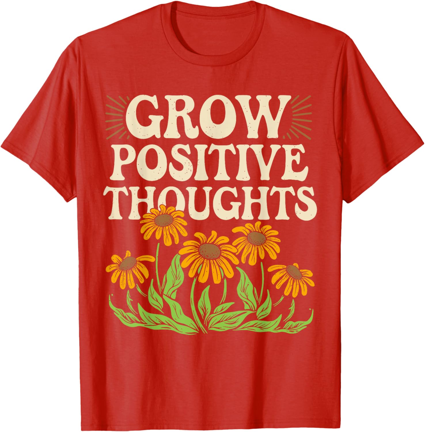 Grow Positive Thoughts T-Shirt for Mental Health Awareness and Style - 16