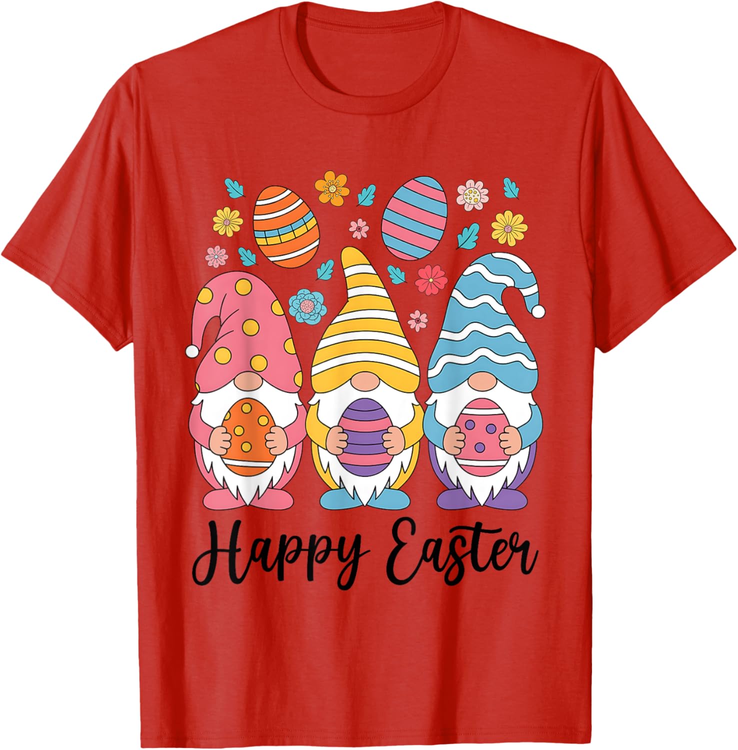 Happy Easter Gnomes T-Shirt for Women Girls Kids Perfect for Egg Hunts - 5